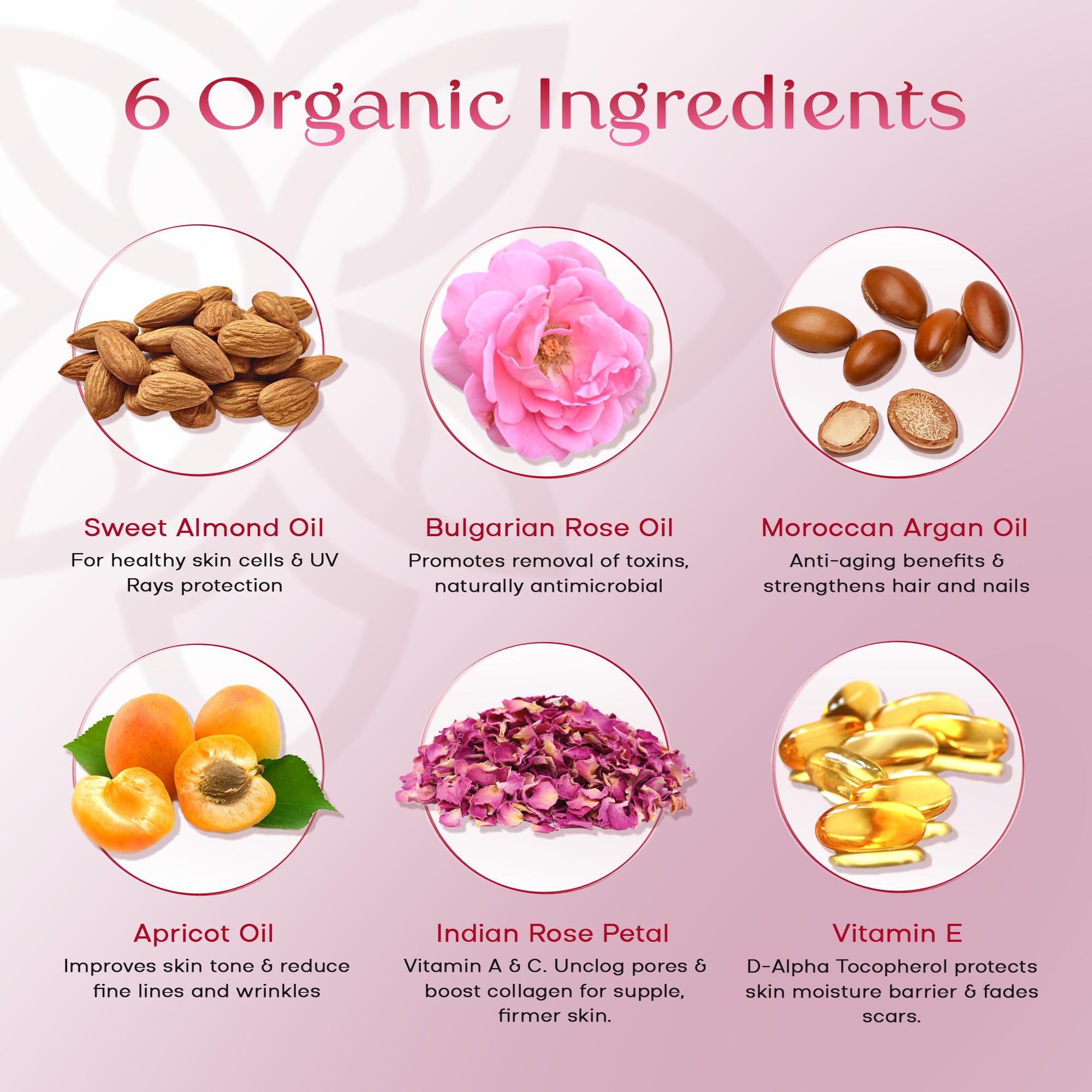 SAFA Rosé Oil - Organic Oil for Face, Body, Hair, Nails & Aromatherapy | Bulgarian Rose Essential Oil for Diffuser | After Shower Body Oil | Skin Moisturizer - 4 Fl Oz (1)