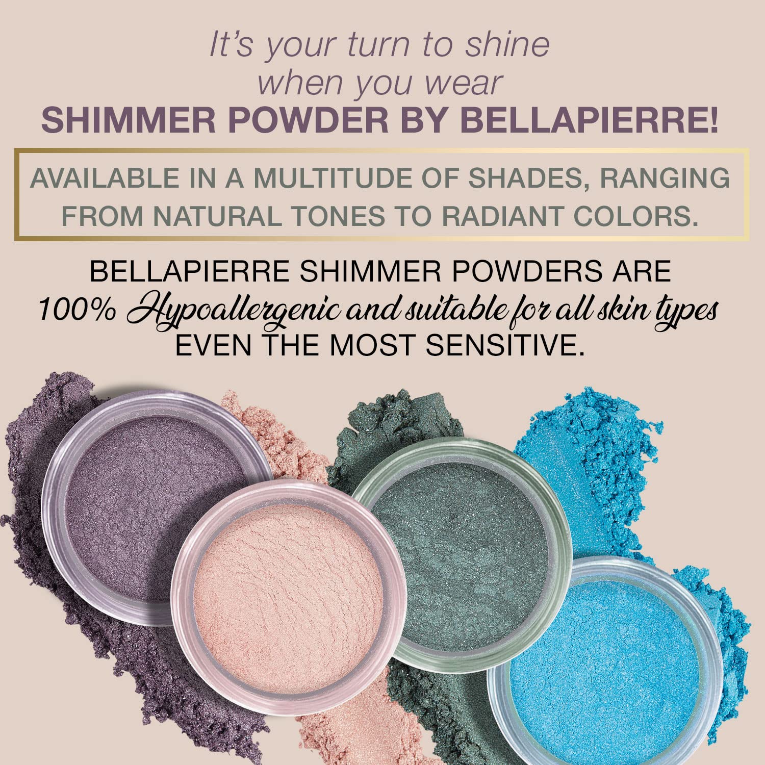 Bella Pierre Shimmer Powder, Champagne, 2.35-Grams