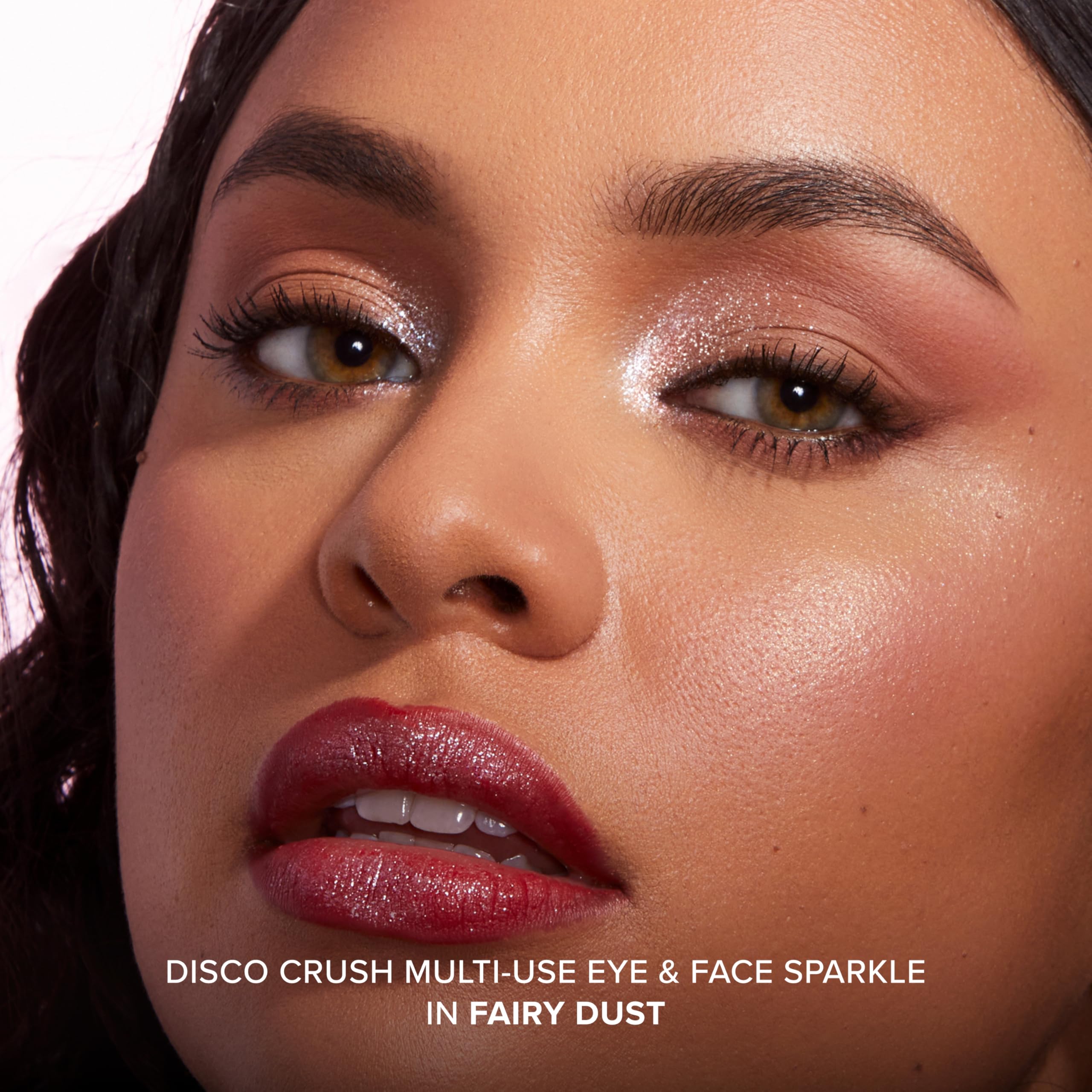 Too Faced Disco Crush High Shine Glitter Eye + Face Sparkle | Multi-dimensional Use, Lightweight, Creamy + Saturated Color, 0.05 Ounce, Fairy Dust