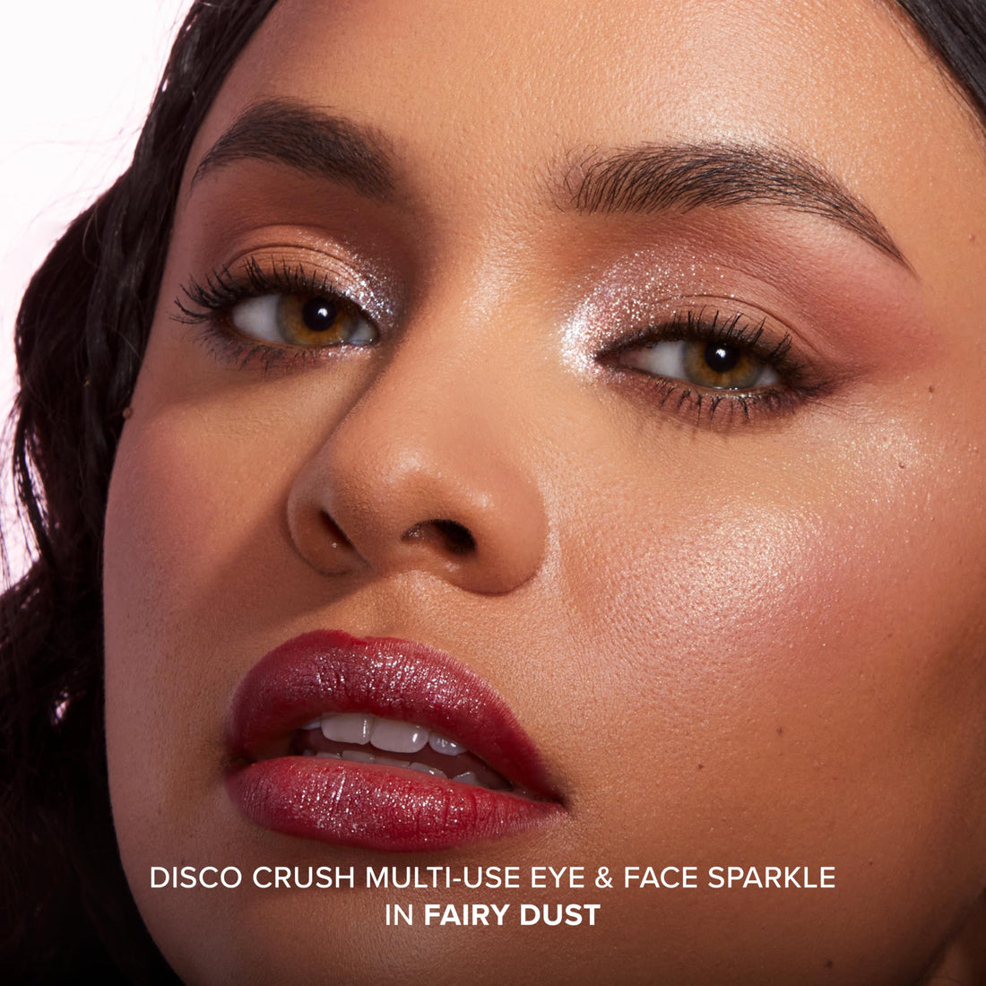 Too Faced Disco Crush High Shine Glitter Eye + Face Sparkle | Multi-dimensional Use, Lightweight, Creamy + Saturated Color, 0.05 Ounce, Fairy Dust