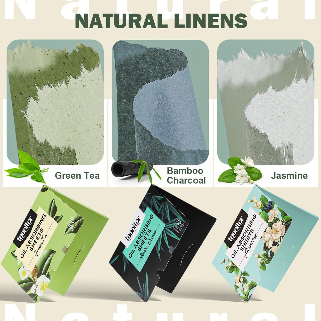 Teenitor Oil Blotting Sheets for Face, 600 Sheet Oil Absorbing Sheets for Face, Blotting Papers for Face Blotting Paper for Oily Skin, Oil Wipes for Face Oil Sheets, Oil Pads for Face Oil Control Film