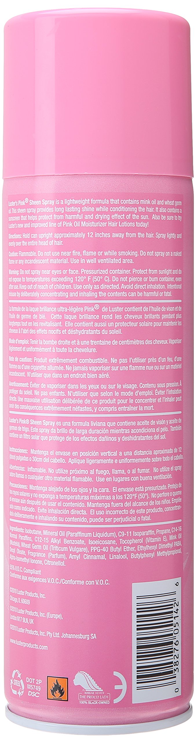 Luster's Pink Sheen Spray, 11.5 Ounce by Lusters