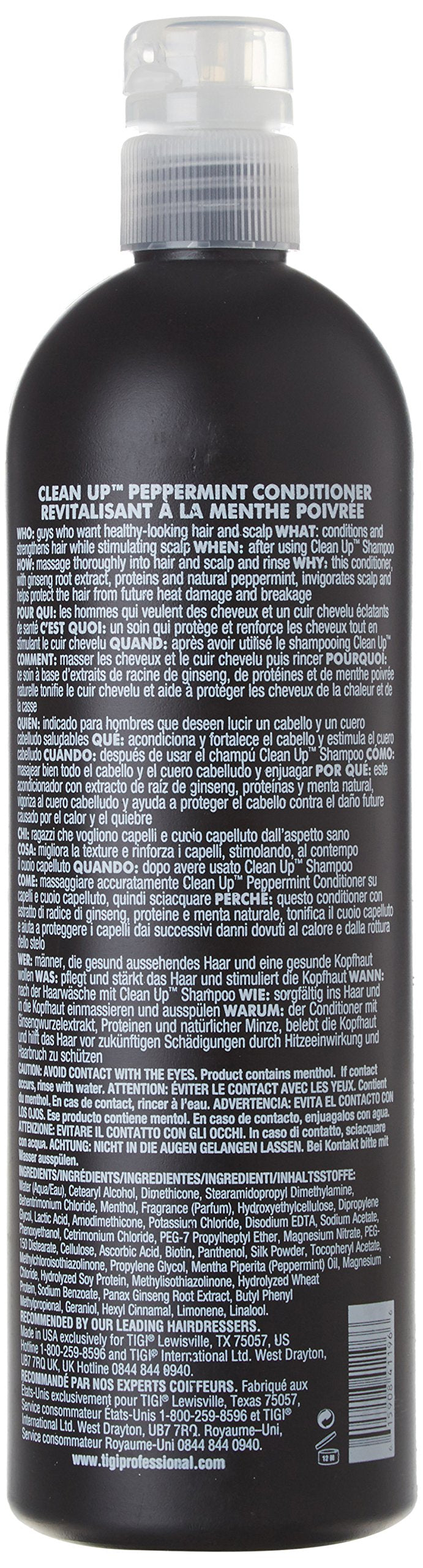 TIGI Bed Head B for Men Clean Up Peppermint Conditioner 25.36 Ounce