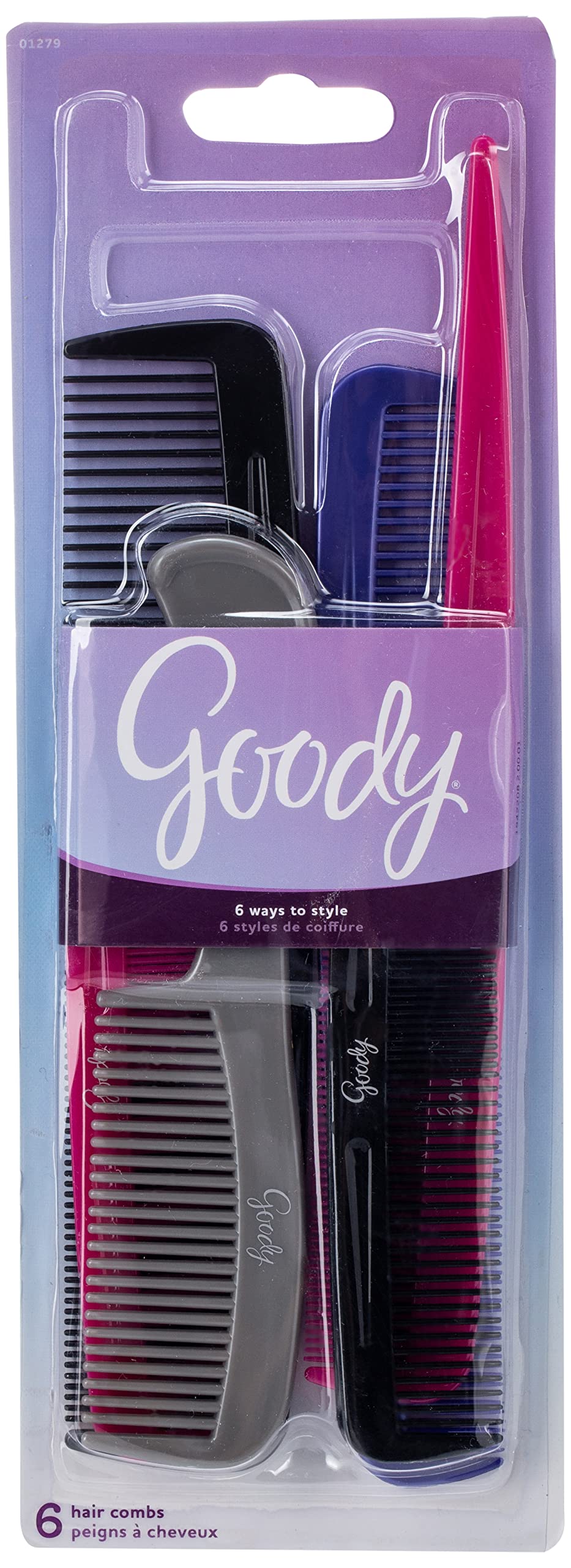Goody Hair Products Family Set of 6 Combs