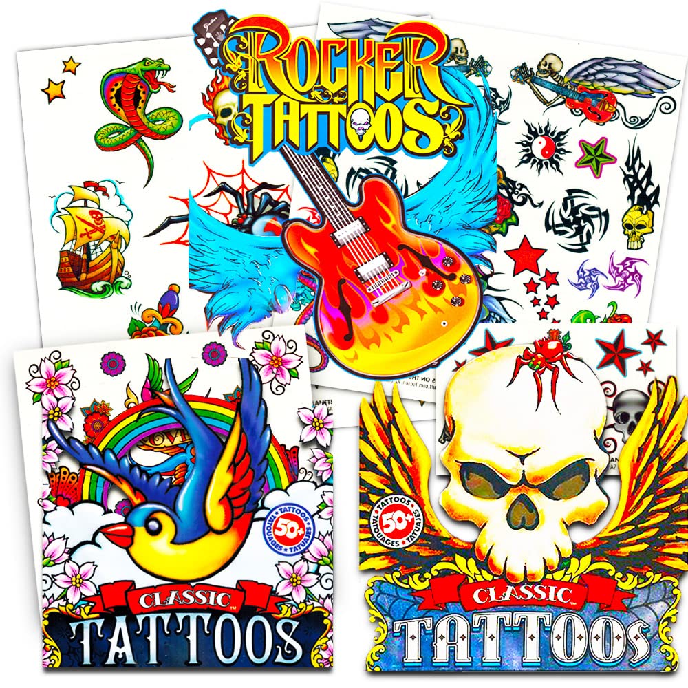 Savvi Classic Tattoos Party Pack (3 Full Sized Bags ~ 125 Tattoos)