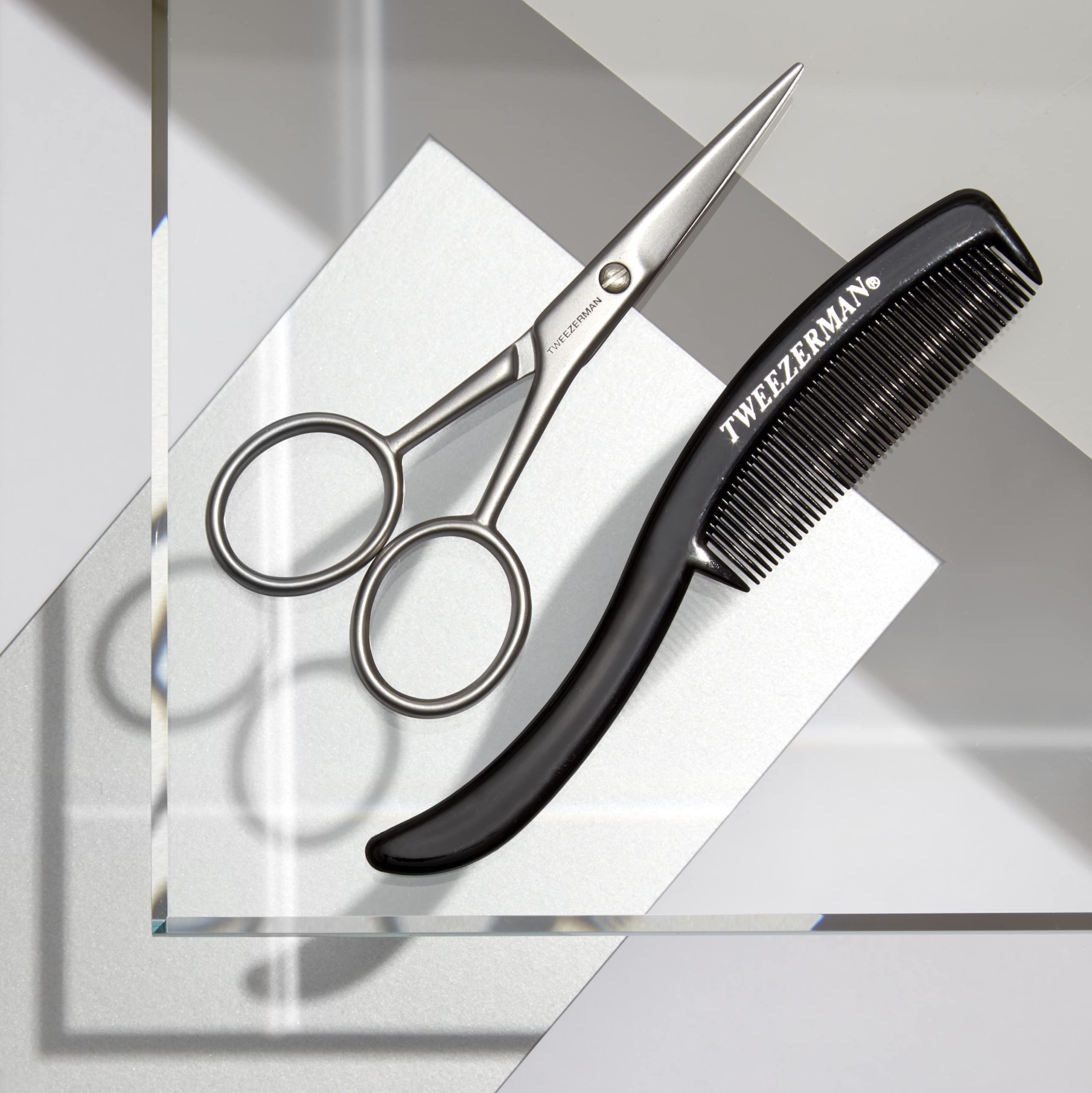 Tweezerman G.E.A.R. Moustache Scissors with Comb