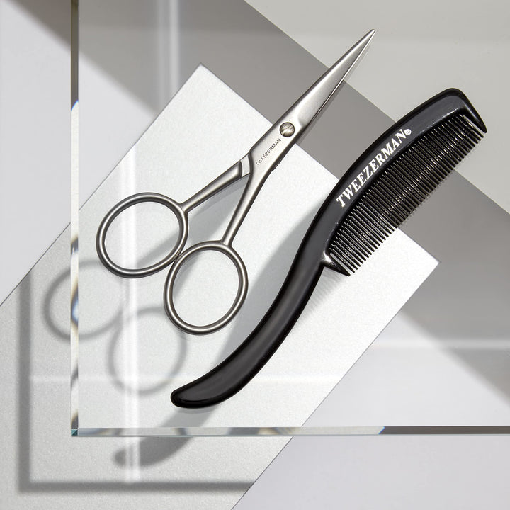 Tweezerman G.E.A.R. Moustache Scissors with Comb