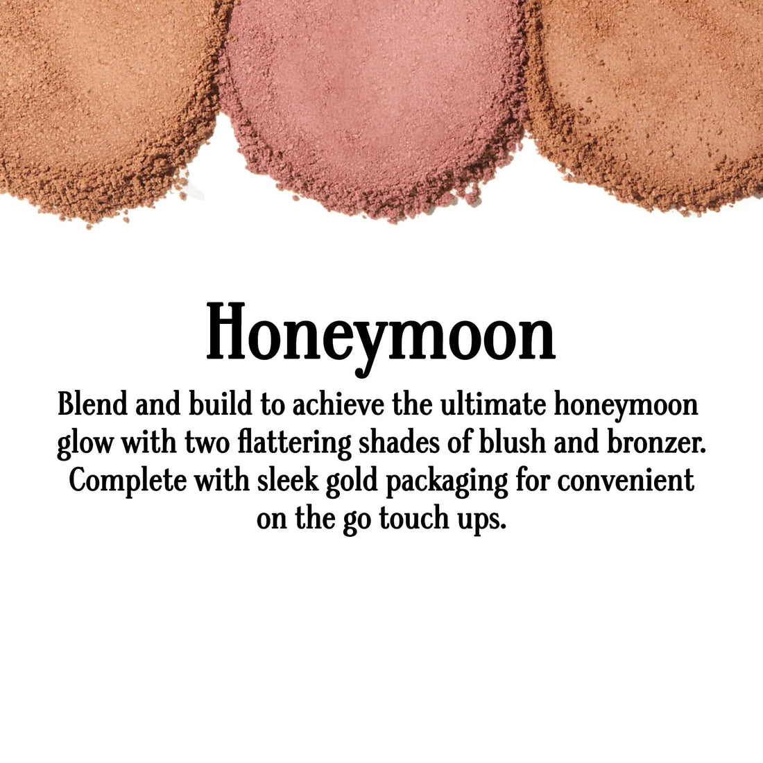Blush and Bronzer Palette (Honeymoon) by Gerard Cosmetics, Vegan Powder Contour and Blush Makeup Palette, Professional Pigmented Formula, Cruelty Free and Made in the USA