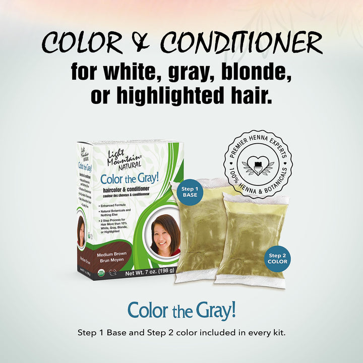 HennaGray Medium Brown 7 Ounces