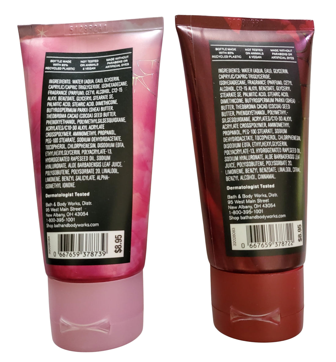 Bath & Body Works Travel Size Ultimate Hydration Body Cream: Ghoul Friend and Vampire Blood 2.5 Ounces Set of 2