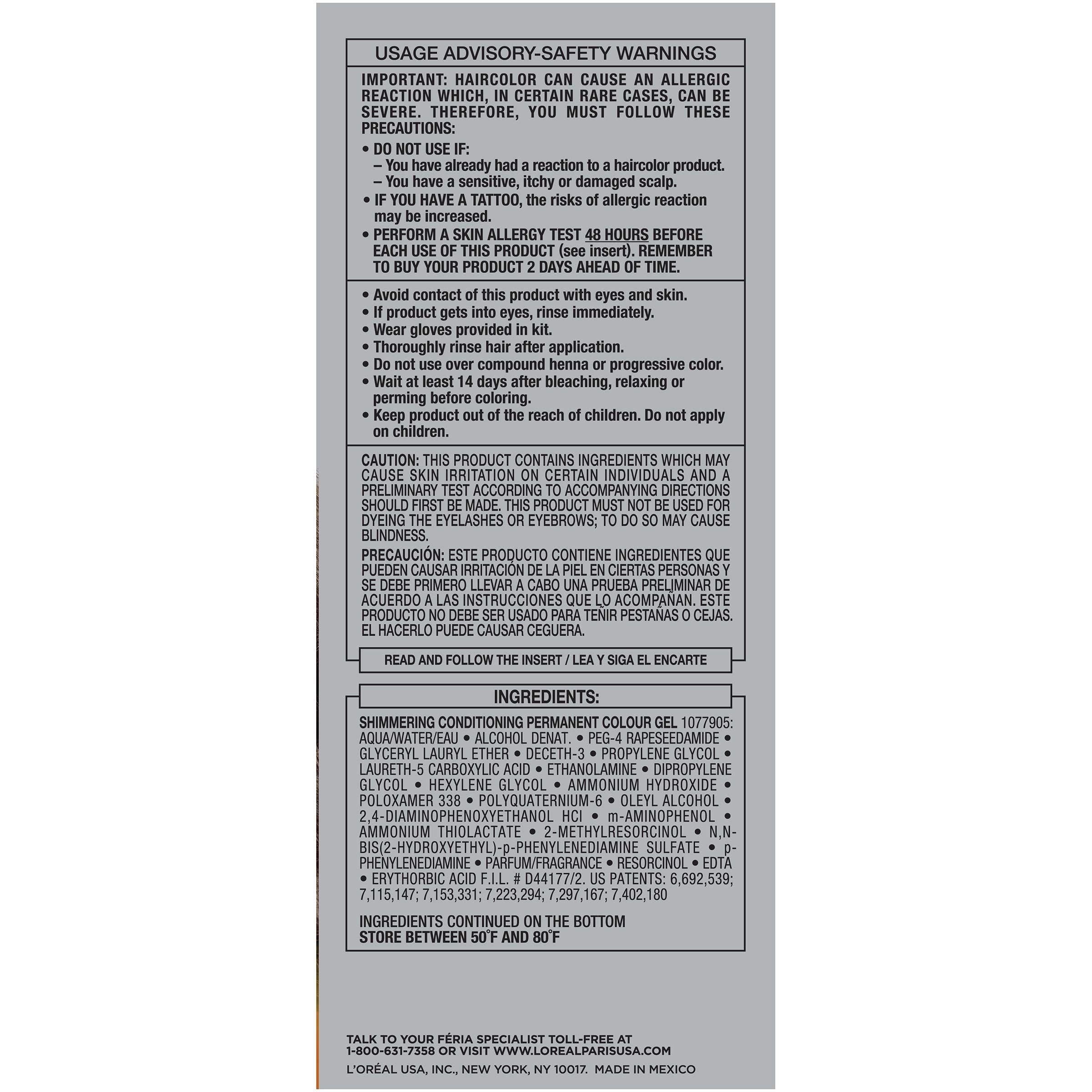 L'Oreal Paris Feria Multi-Faceted Shimmering Colour, Medium Brown [50]