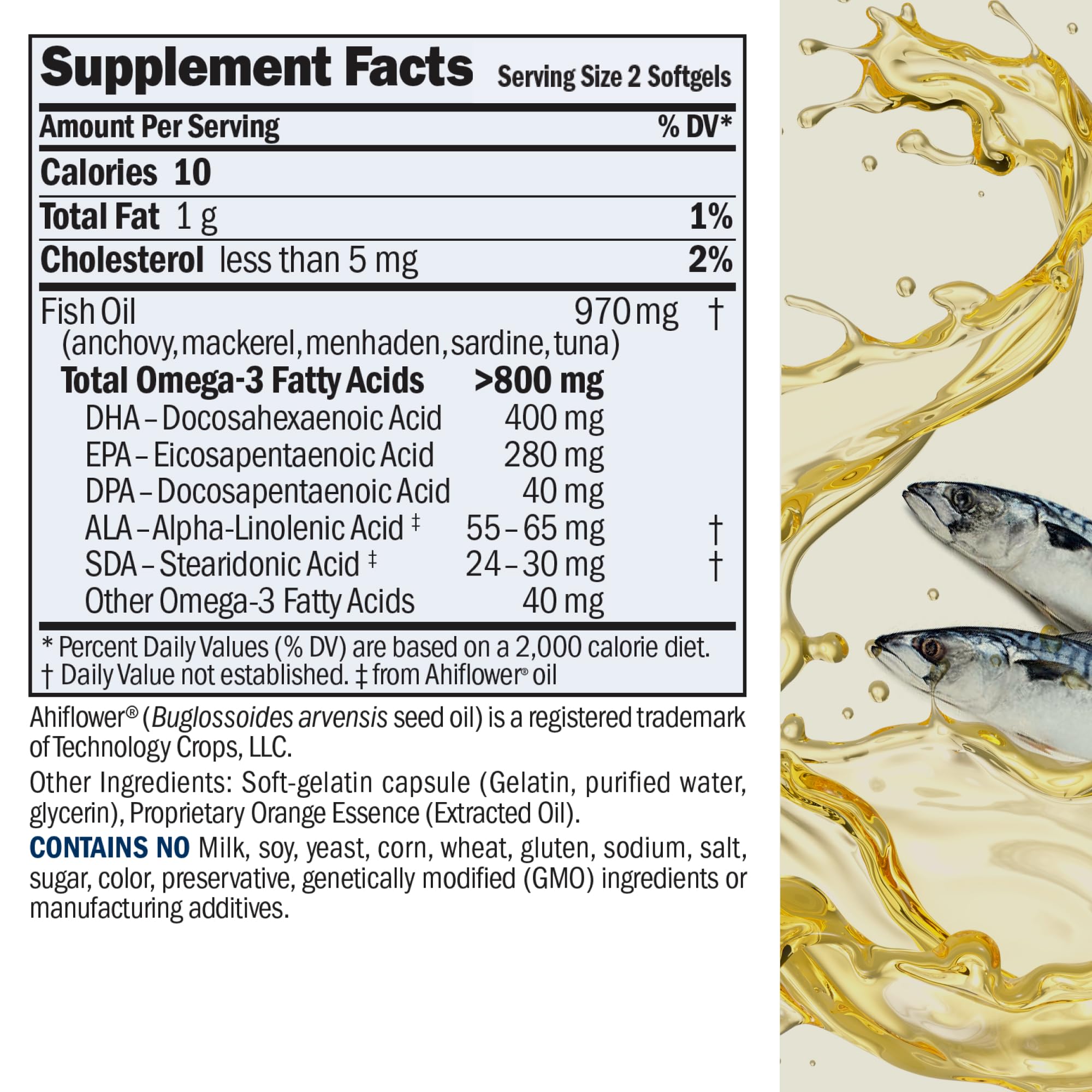 Andrew Lessman Essential Omega-3 Orange - 180 Softgels - Ultra-Pure, High Potency Omega-3 Oils. High DHA, No Stomach Upset, No Contaminants, No Mercury. Small Easy to Swallow Softgels