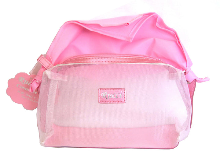 Rucci Cosmetic Bag with Scarf, Pink