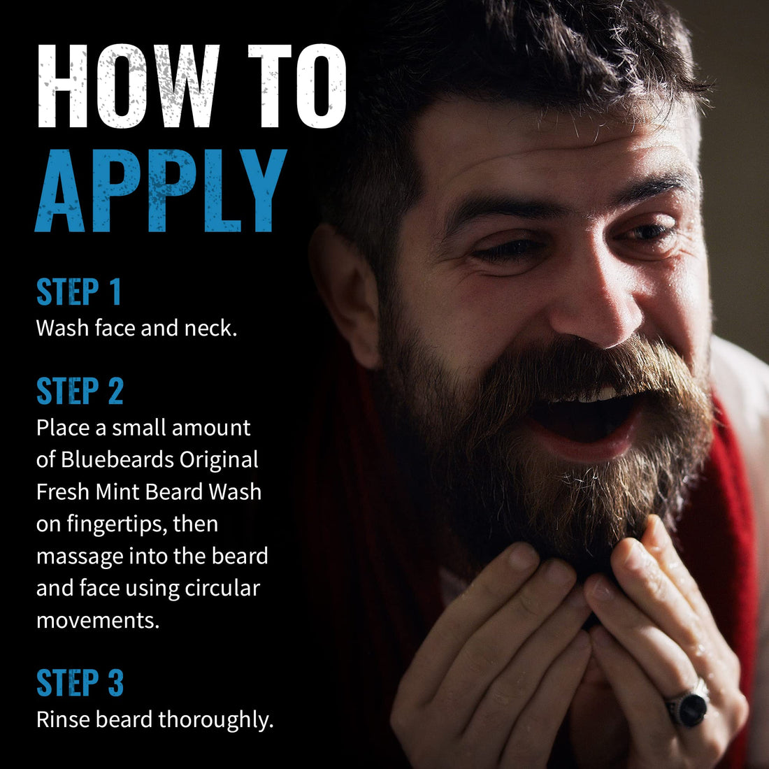 Bluebeards Original Fresh Mint Beard Wash with Peppermint Oil, 8.5 Fl Oz