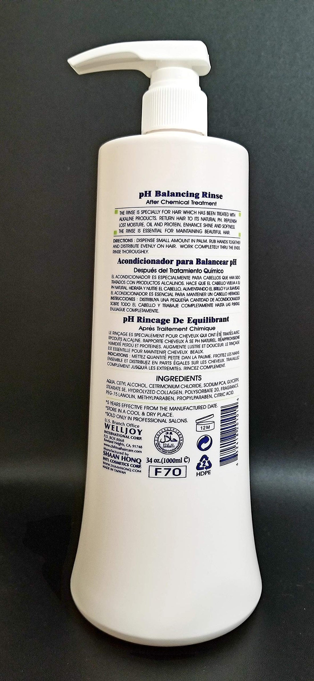 Chihtsai No 5 Shampoo and No 7 PH Balancing Rinse Conditioner Set (34oz/1000ML)