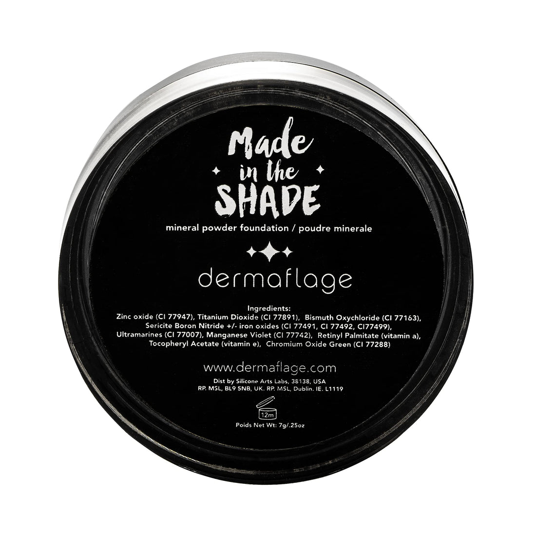 Dermaflage SPF Mineral Powder Sunscreen for Sensitive Skin, All Natural Sunscreen Powder, Broad Spectrum