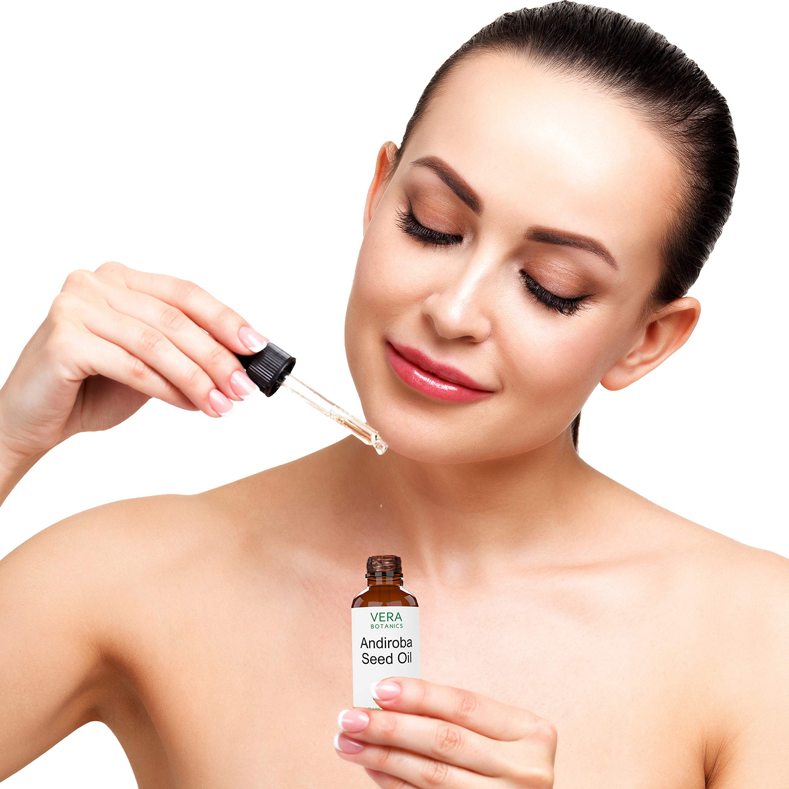 Vera Botanics ANDIROBA OIL 100% Pure & Natural, Unrefined, Cold-Pressed For Face, Dry Skin, Nails, Lips, Body & Hair - Reduce Hair Breakage, Even Out Skin Tone, Therapeutic Massage