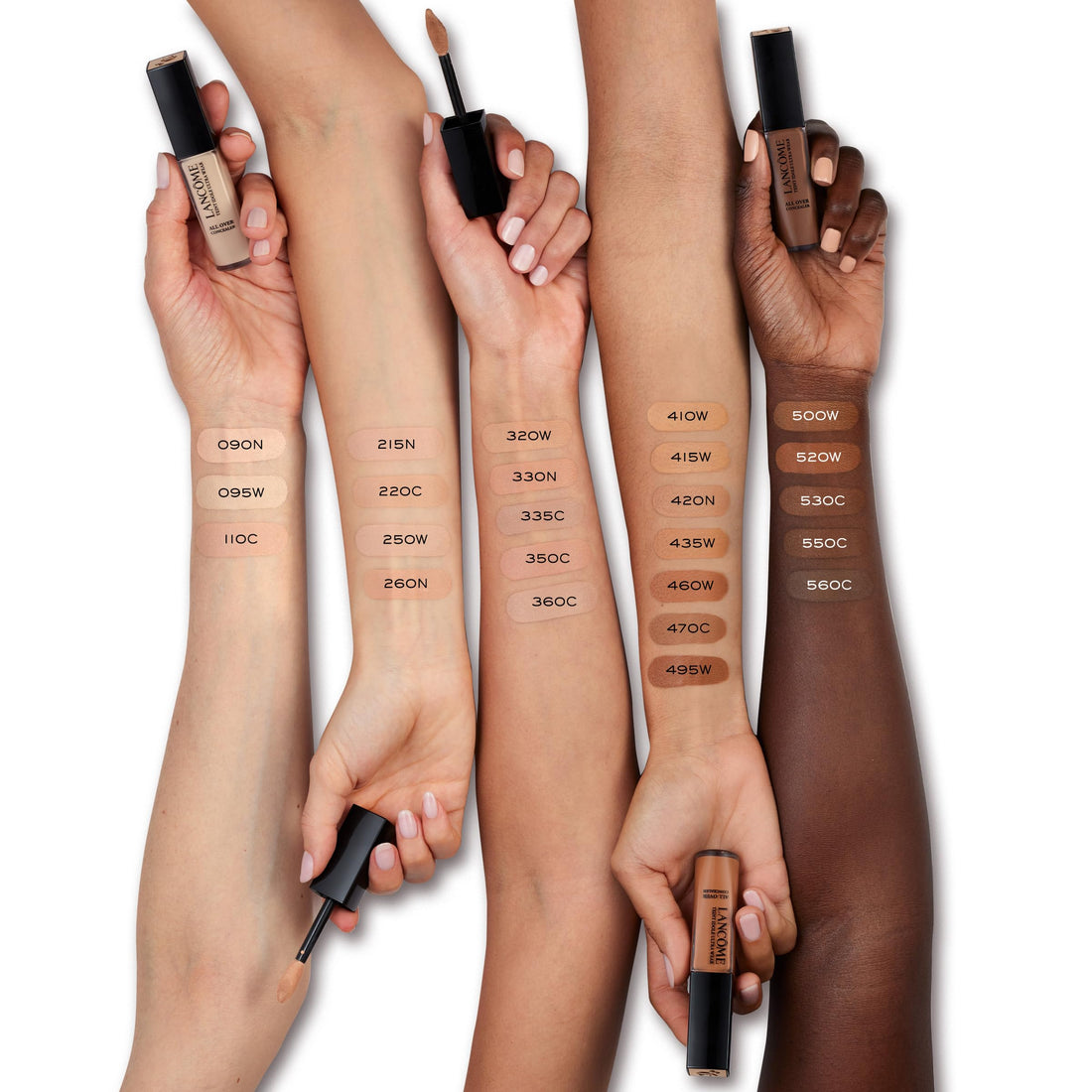 Lancôme Teint Idole Ultra Wear All Over Full Coverage Concealer - Natural Matte Finish & Lightweight Under Eye Concealer - Up To 24H Wear - 110 Ivoire Cool