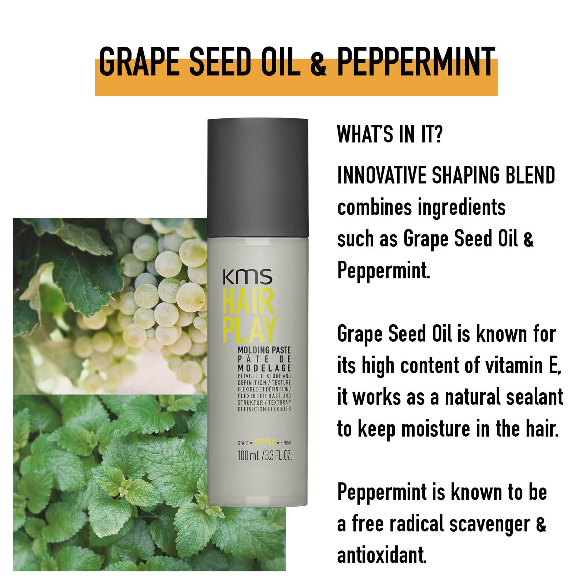 Kms California Hair Play Molding Paste (Pliable Texture And Definition) ( 215993 )