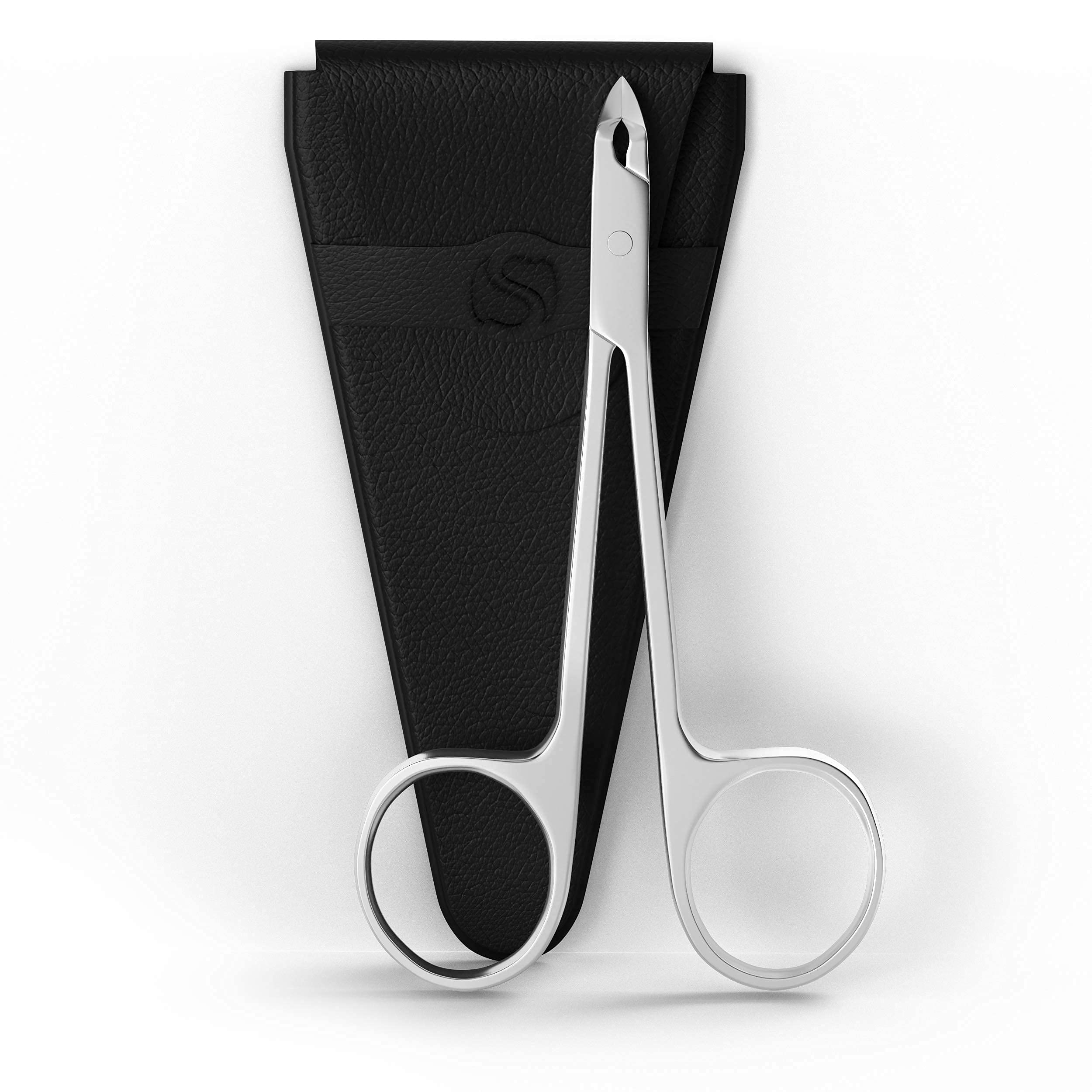 Suvorna Professional Nail Nipper with Scissors Style Handle Manipro M77, Polished Steel, 1.6 Ounce