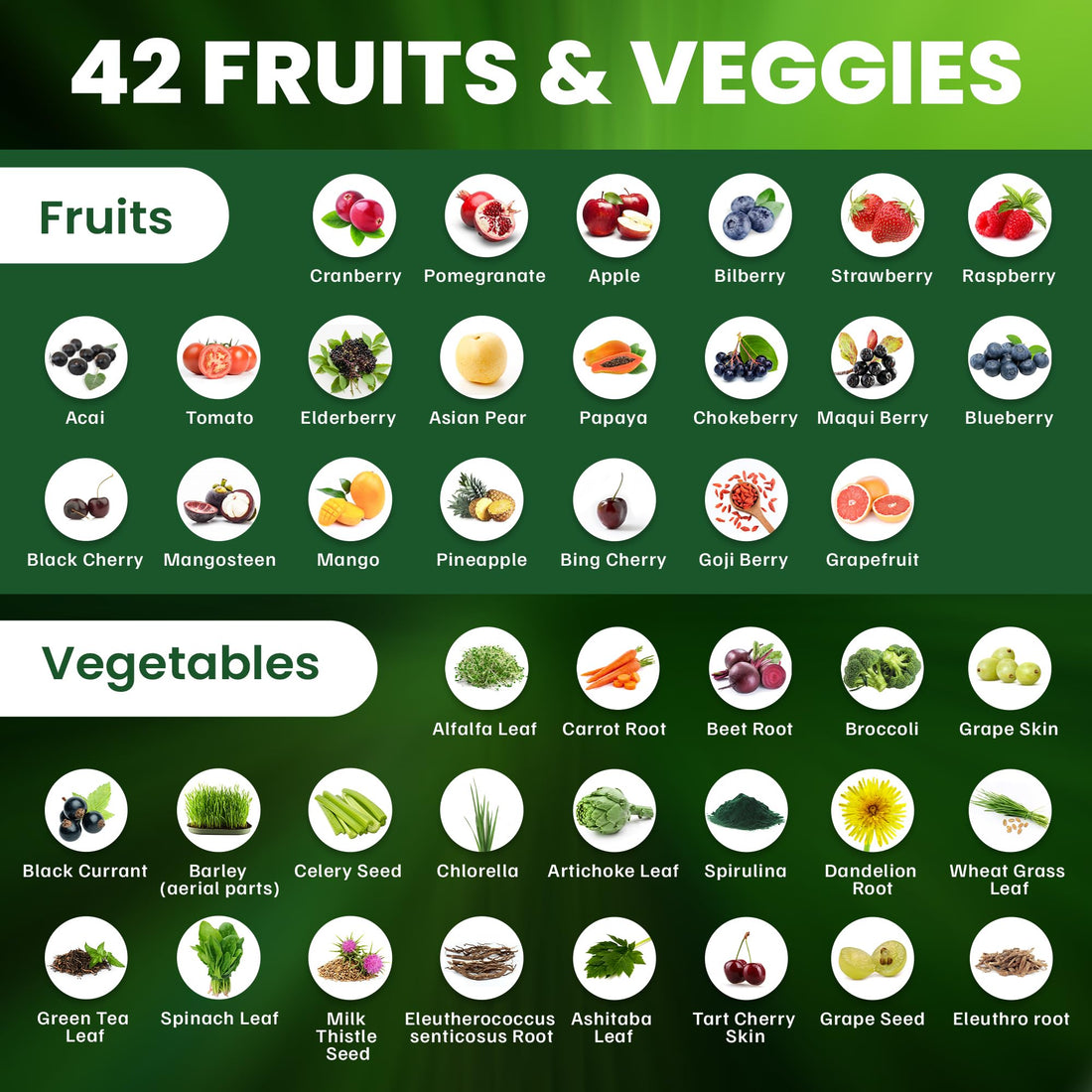 Aamatec Life Multivitamins/Minerals Capsules with Zinc and Premium 42 Fruits and Veggies Blend for Immune Support Daily Multivitamin Capsule Antioxidant Supplement for Immunity System 60 Capsules