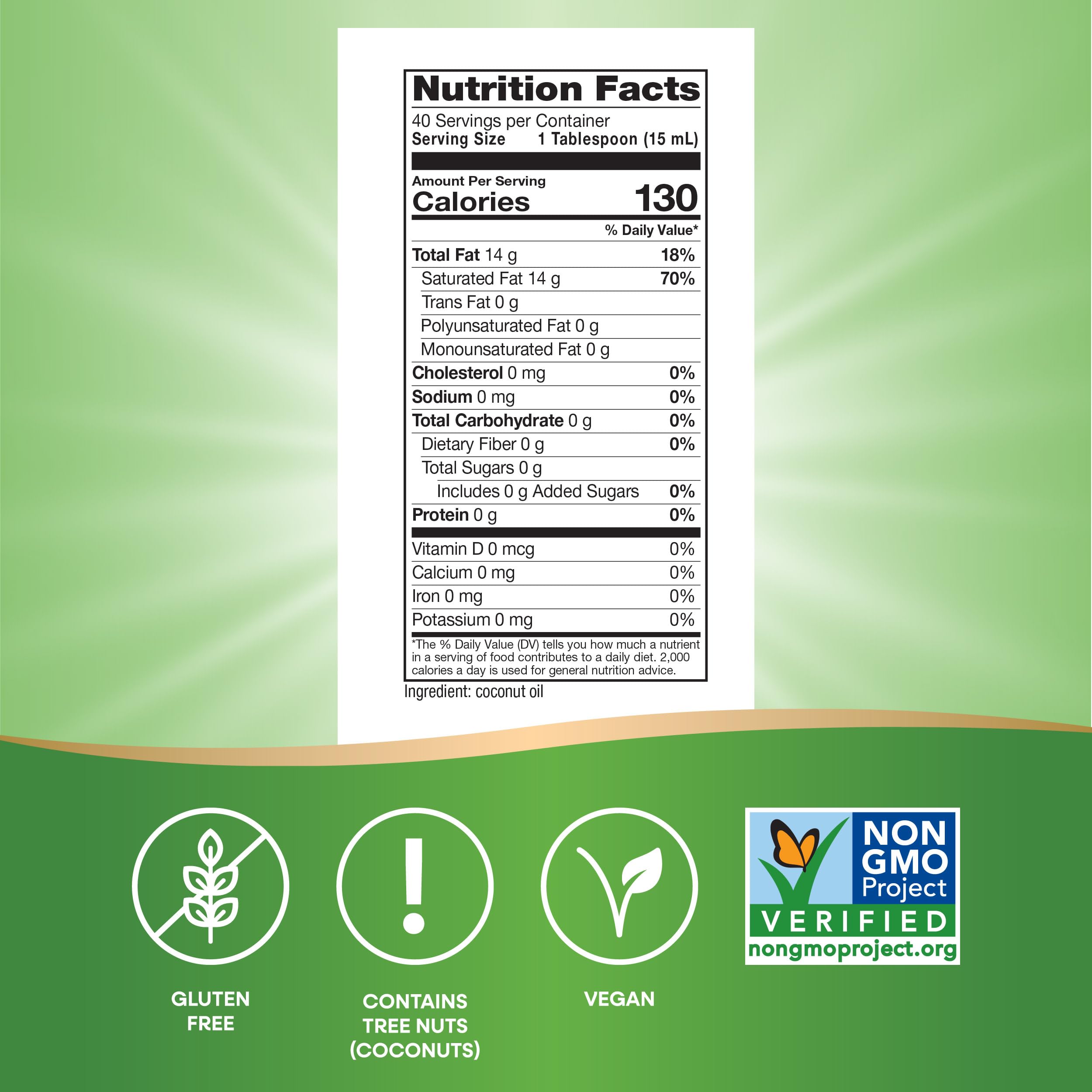 Nature's Way Liquid Coconut Oil, Superior Flavor and Aroma, Hexane Free, Stays Liquid, Non-GMO Project Verified, 20 Fl Oz (Packaging May Vary)