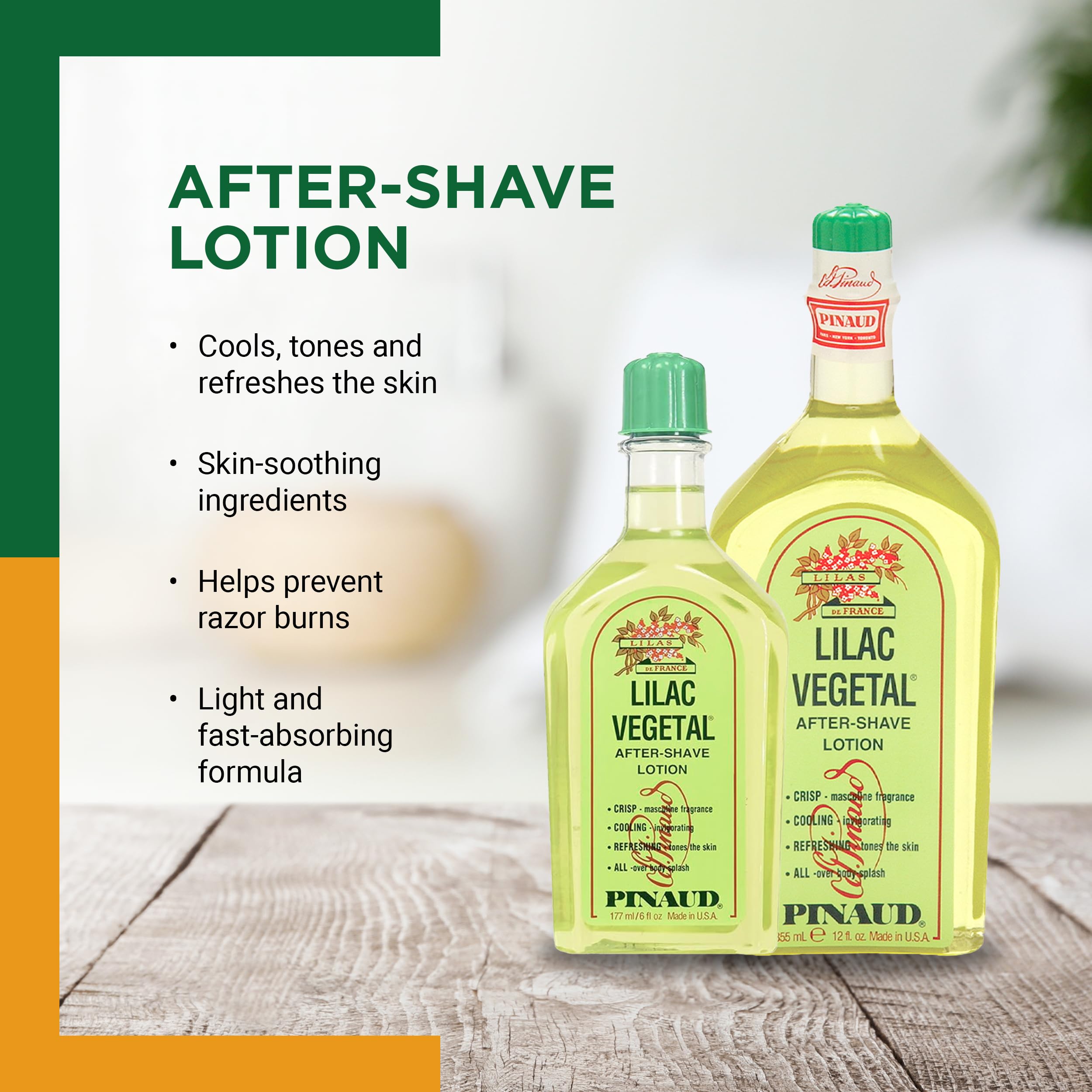 Clubman Pinaud Lilac Vegetal After-shave Lotion, 6-Ounce