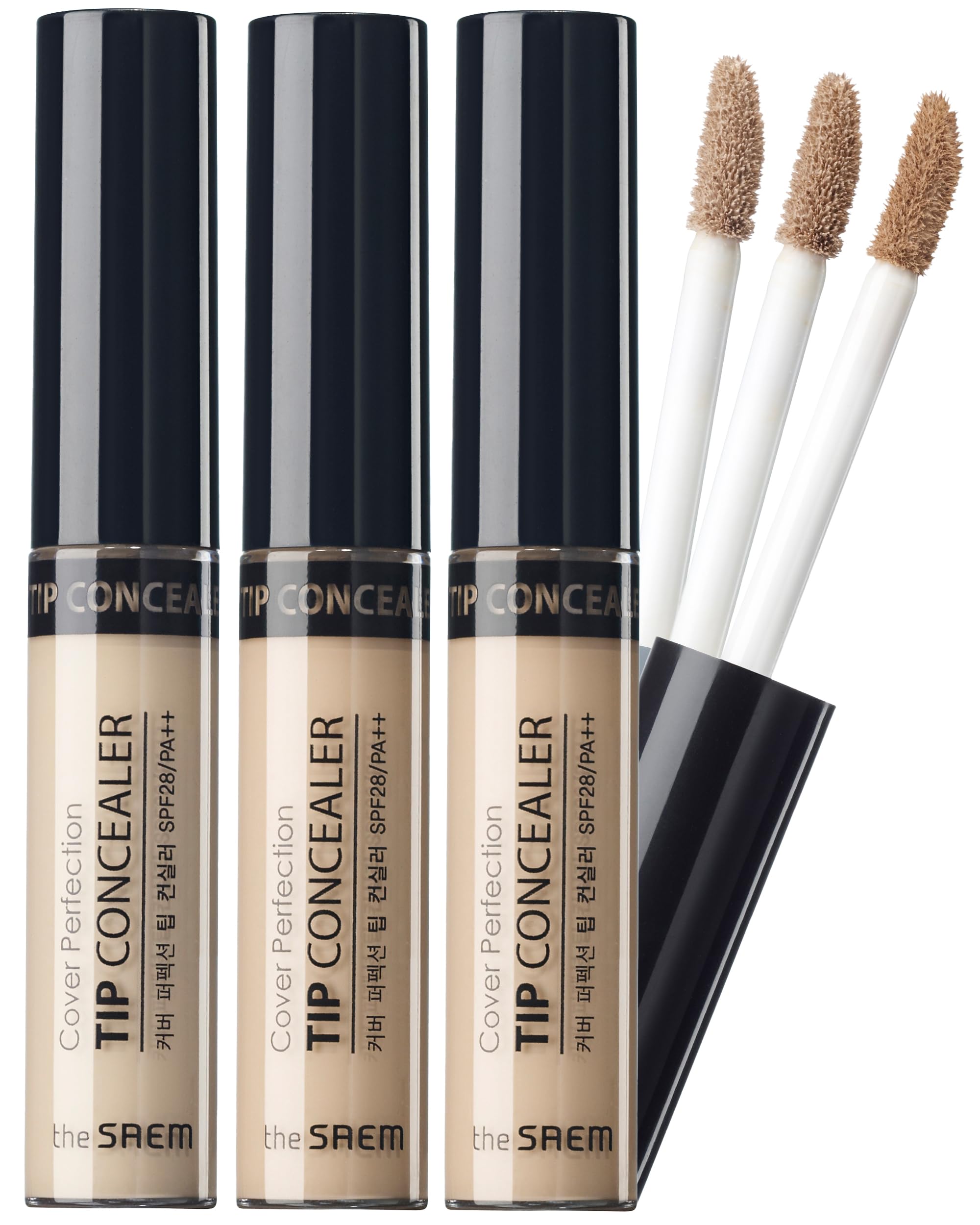 [the SAEM] Cover Perfection Tip Concealer SPF28 PA++ 6.5g - 3 Colors Set