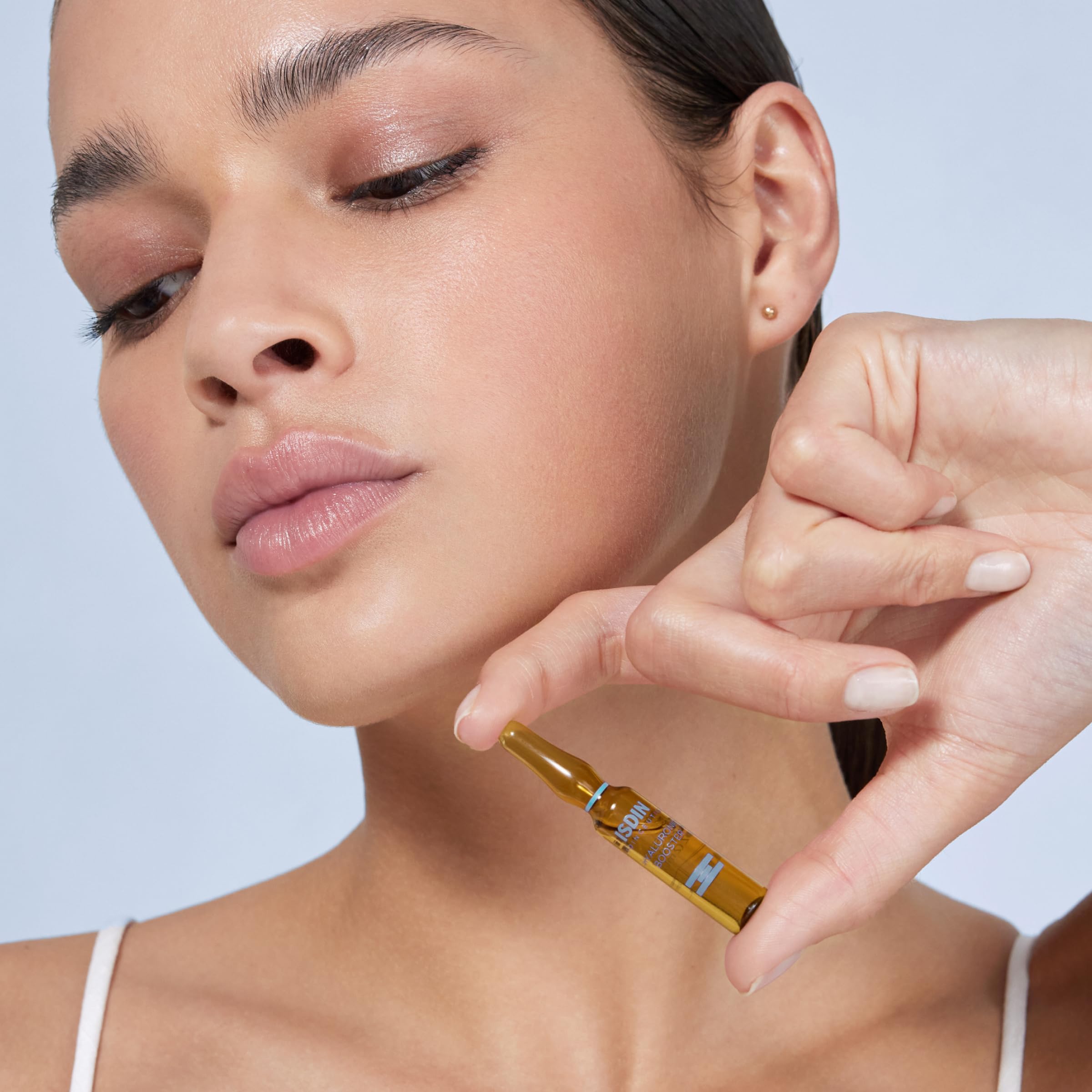 Isdinceutics Intensive Hyaluronic Acid and Peptide Booster - Facial Serum in Ampoules, 0.06 FL OZ x 10 ampoules