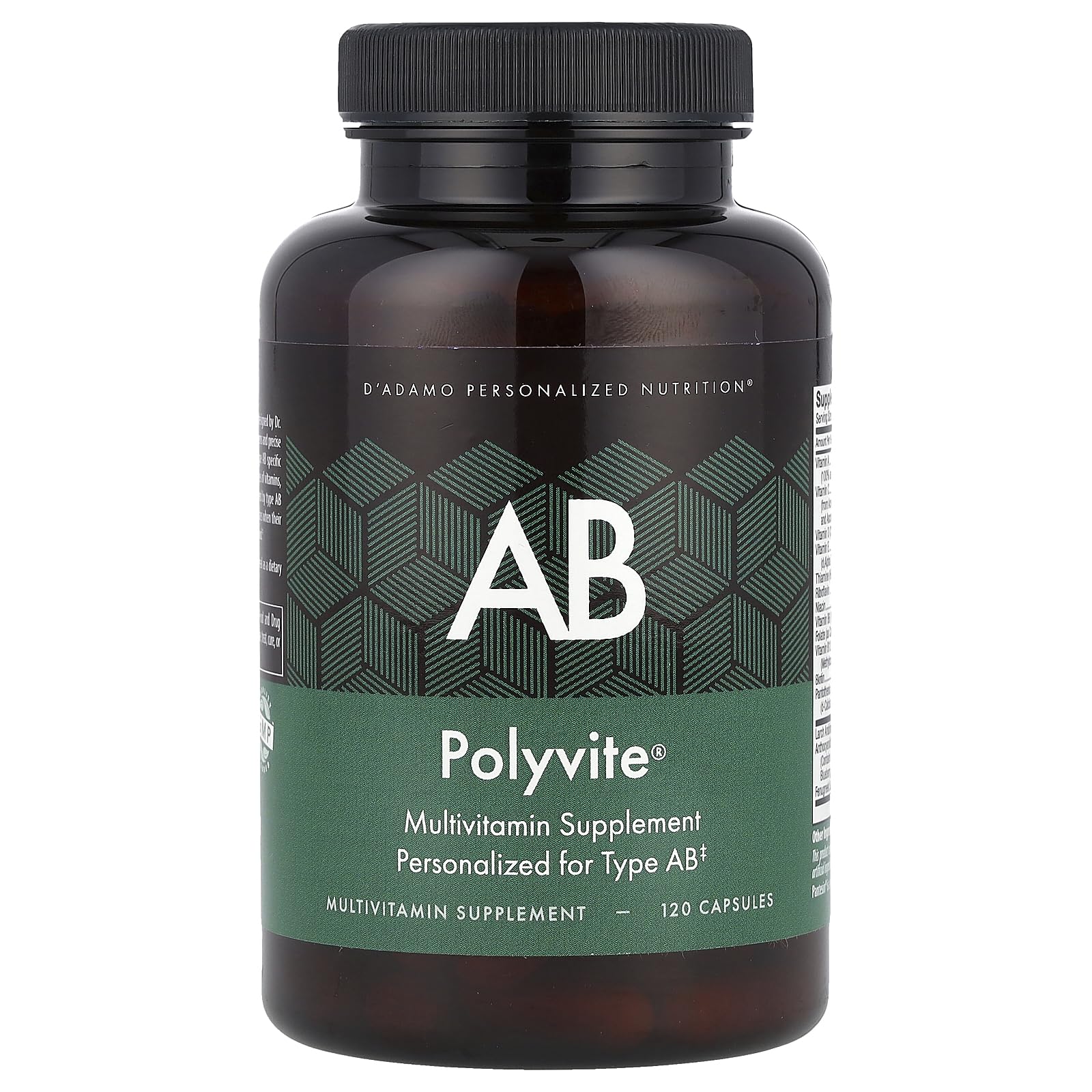 D'Adamo Personalized Nutrition - Polyvite AB 120 vcaps