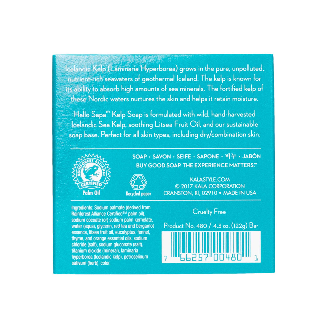 Hallo Sapa Icelandic KELP Soap 4.3oz bar