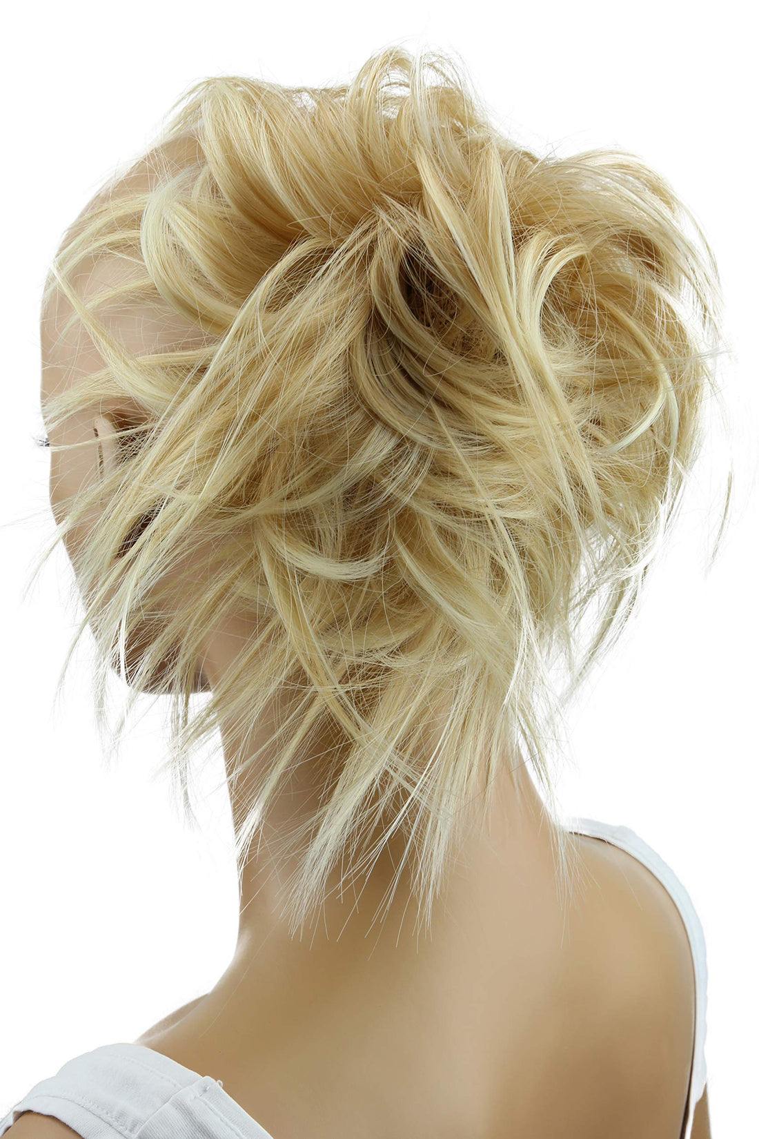 Lightblond # 27T613A G5F: Prettyshop Hairpiece Hair Rubber Scrunchie Scrunchy Updos Voluminous Wavy Messy Bun Lightblond # 27T613A G5F