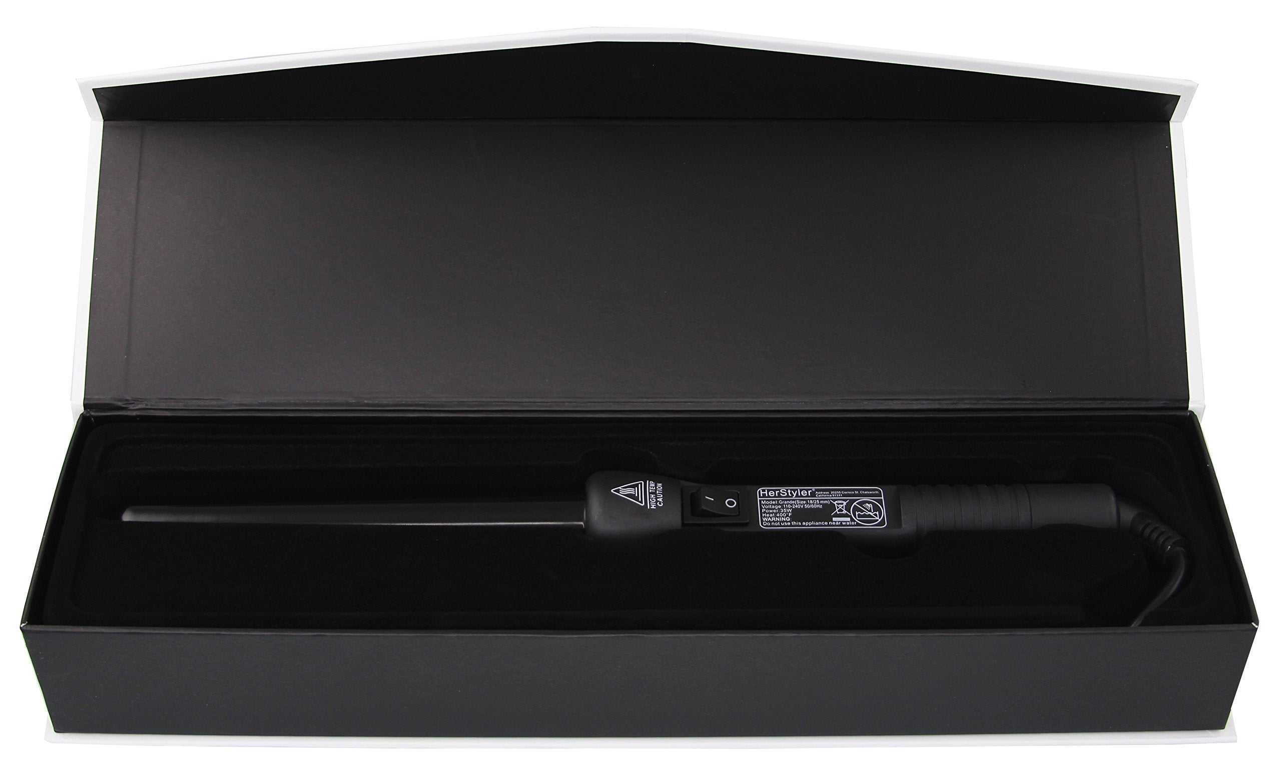 HERSTYLER GRANDE PROFESSIONAL (BLACK) 25mm CURLING IRON