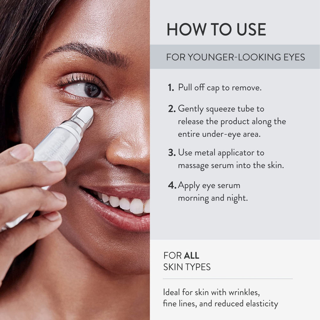 3D Hyaluronic Eye Serum with Vitamin C Brightening Complex.5 FL OZ, Dr. Lancer Dermatology Skincare, Serum Directly Targets the Appearance of Fine Lines and Wrinkles, Puffiness and Dark Circles
