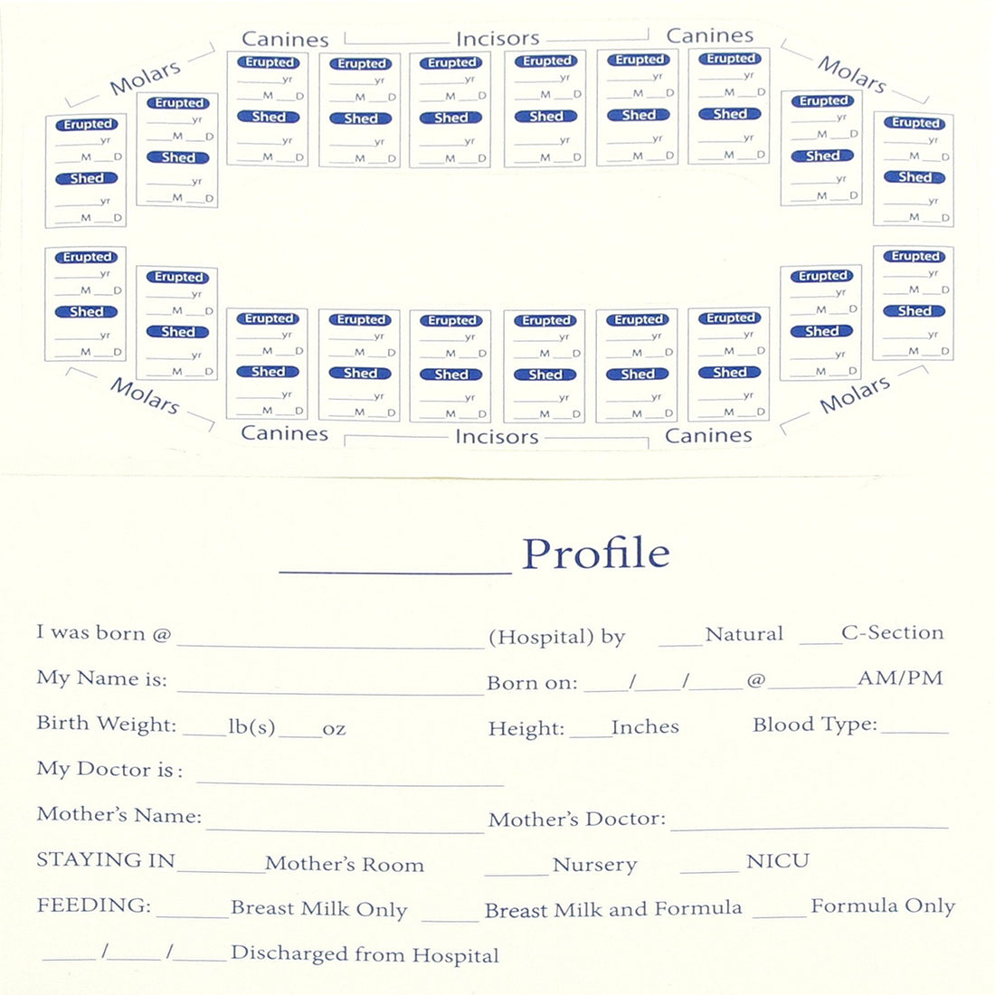 CFG ONLINE Zodiac Baby Wooden Tooth Box- Enlgish Version