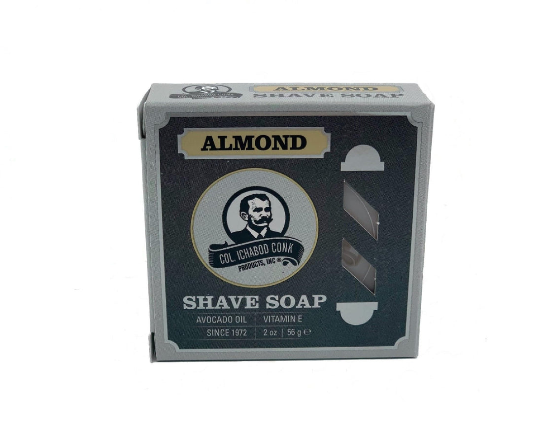 Col. Conk Almond Glycerine Shave Soap 2.25 oz (Pack of 2)