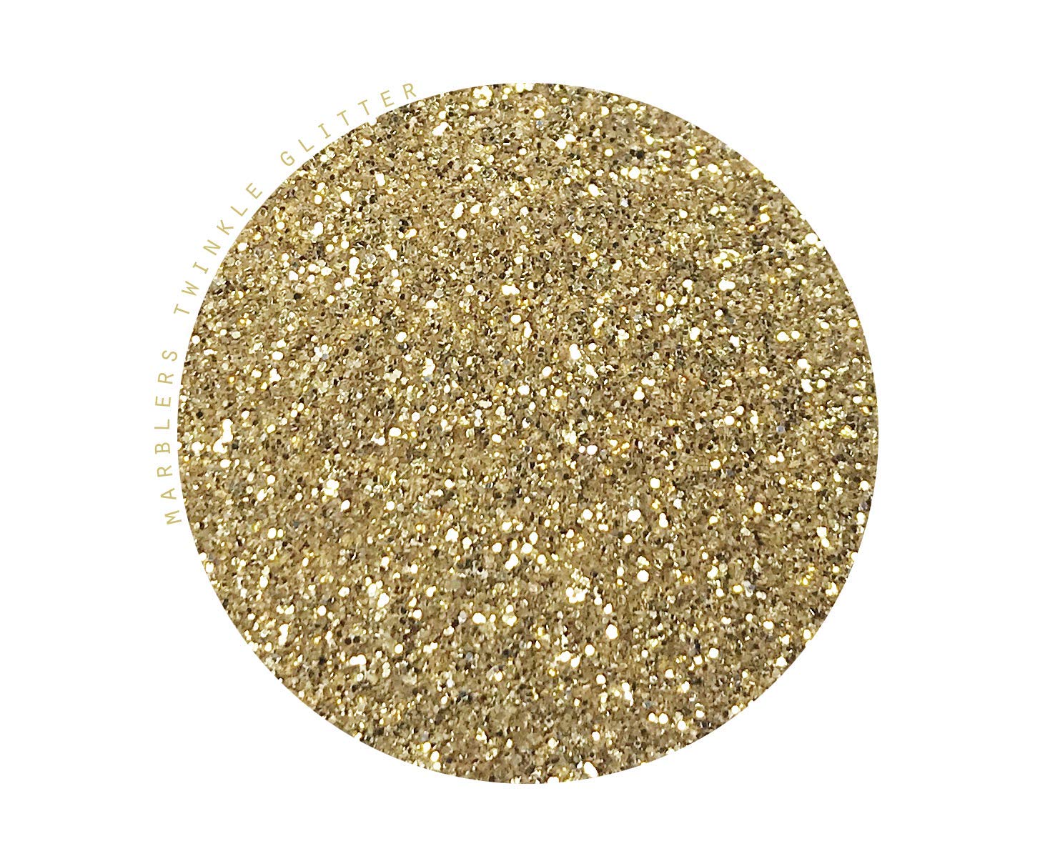 MARBLERS Twinkle Glitter [Light Gold] 3oz (85g) | Fine | Non-Toxic, Vegan, Cruelty-Free | Face, Body, Eyeshadow, Hair, Festival, Party Makeup | Nail Art, Polish | Resin, Tumbler, Slime, Craft