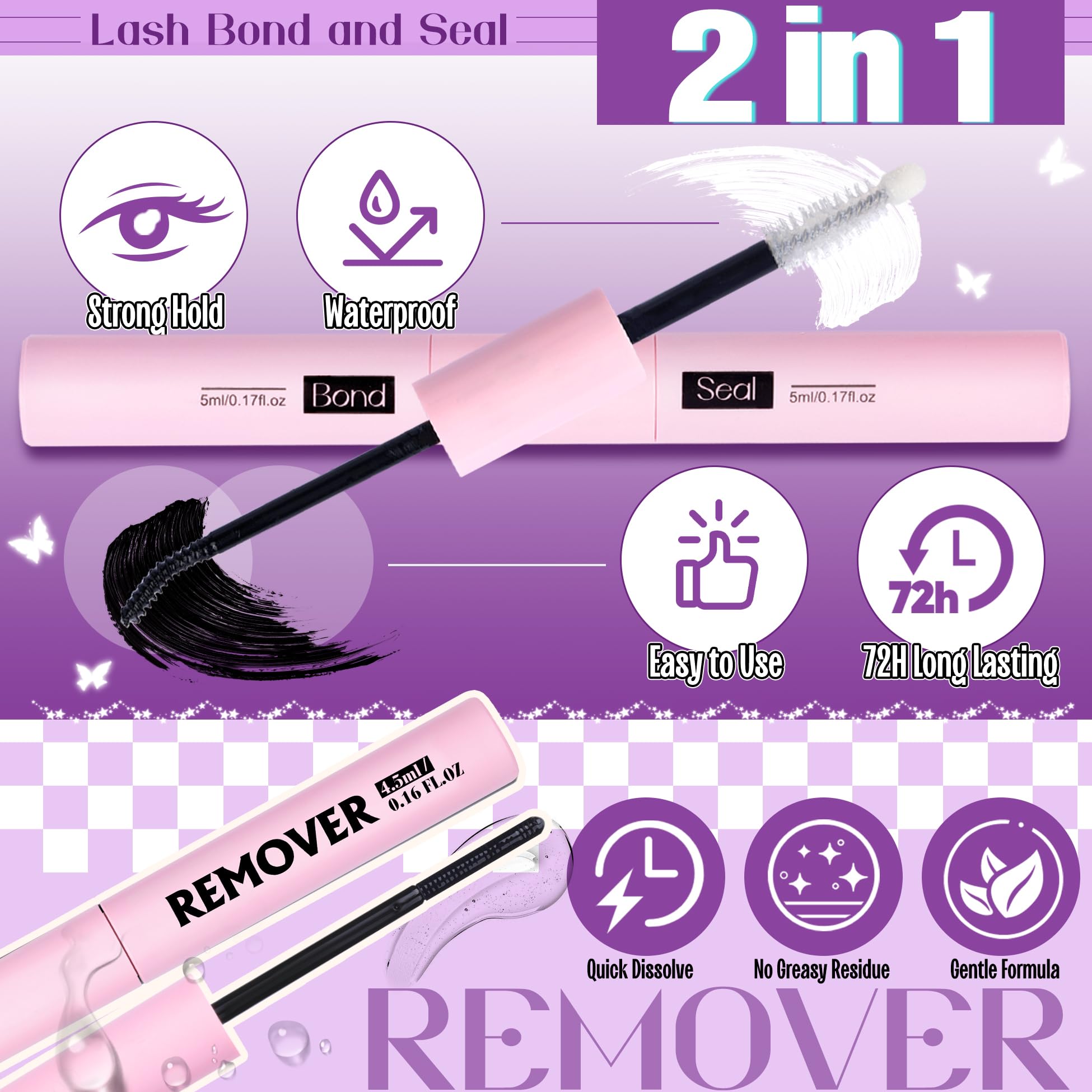 Mavphnee Lash Clusters Kit Feathery Eyelash Extensions Kit LC-Curly Natural Cluster Lashes Kit Wispy Individual Lash Extensions Kit with Waterproof Lash Bond and Seal and Remover and Tweezers