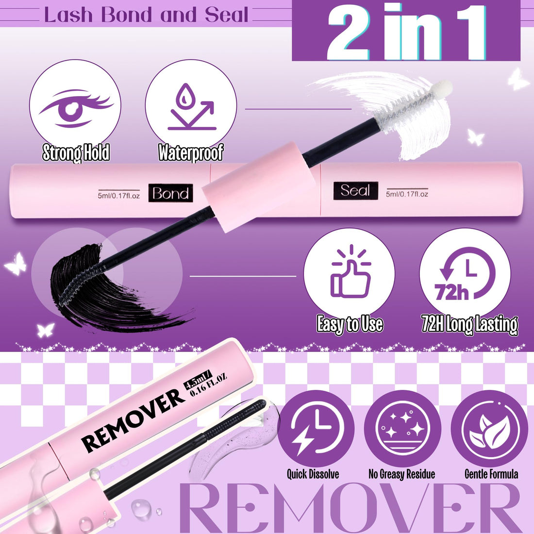 Mavphnee Lash Clusters Kit Feathery Eyelash Extensions Kit LC-Curly Natural Cluster Lashes Kit Wispy Individual Lash Extensions Kit with Waterproof Lash Bond and Seal and Remover and Tweezers