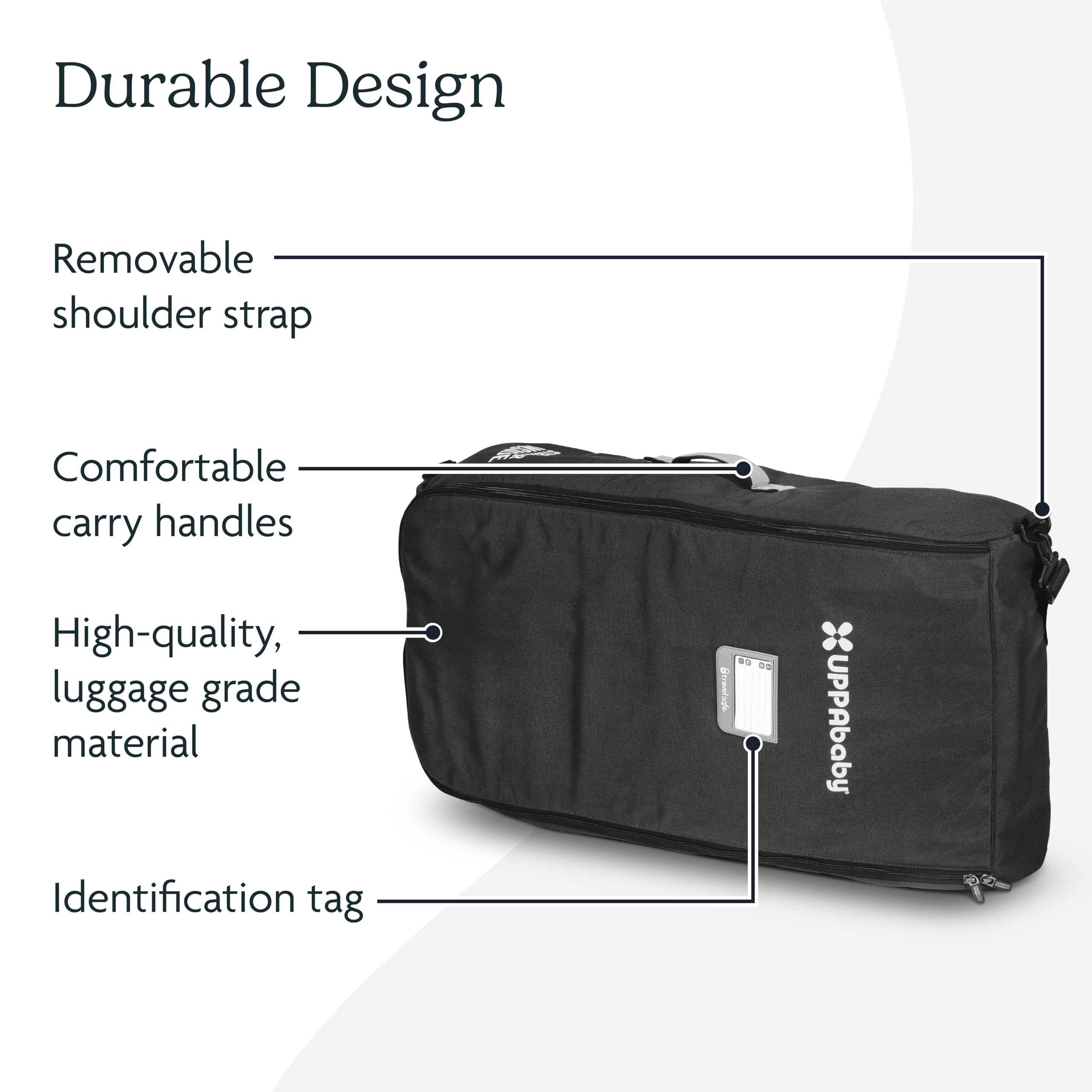 UPPAbaby Travel Bag for RumbleSeat and Bassinet - Easy-Carry Handles, Removeable Shoulder Strap + Durable Design with TravelSafe Protection