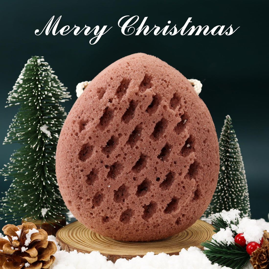 BAIMEI Bath Sponge, Sponge Loofah Body Scrubber, Shower Pouf Cleaning Loofahs Sponge (2pcs)