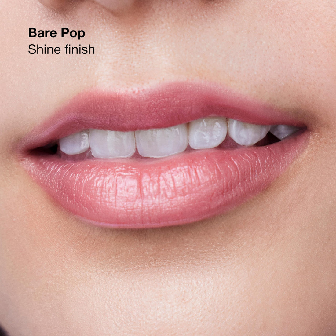 Clinique Pop Longwear Lipstick | Long Lasting, Satin, Matte + Shine, Bare Pop, 1 Count