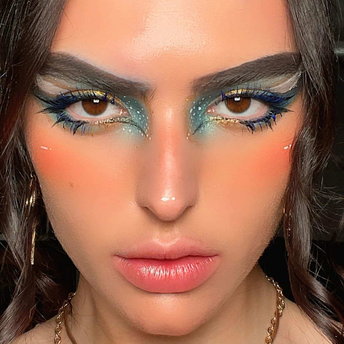 Klara Cosmetics 24 Shades Eyeshadow Palette Festive Luxury full color pigmentation long lasting vibrant, Malibu, 1 Count