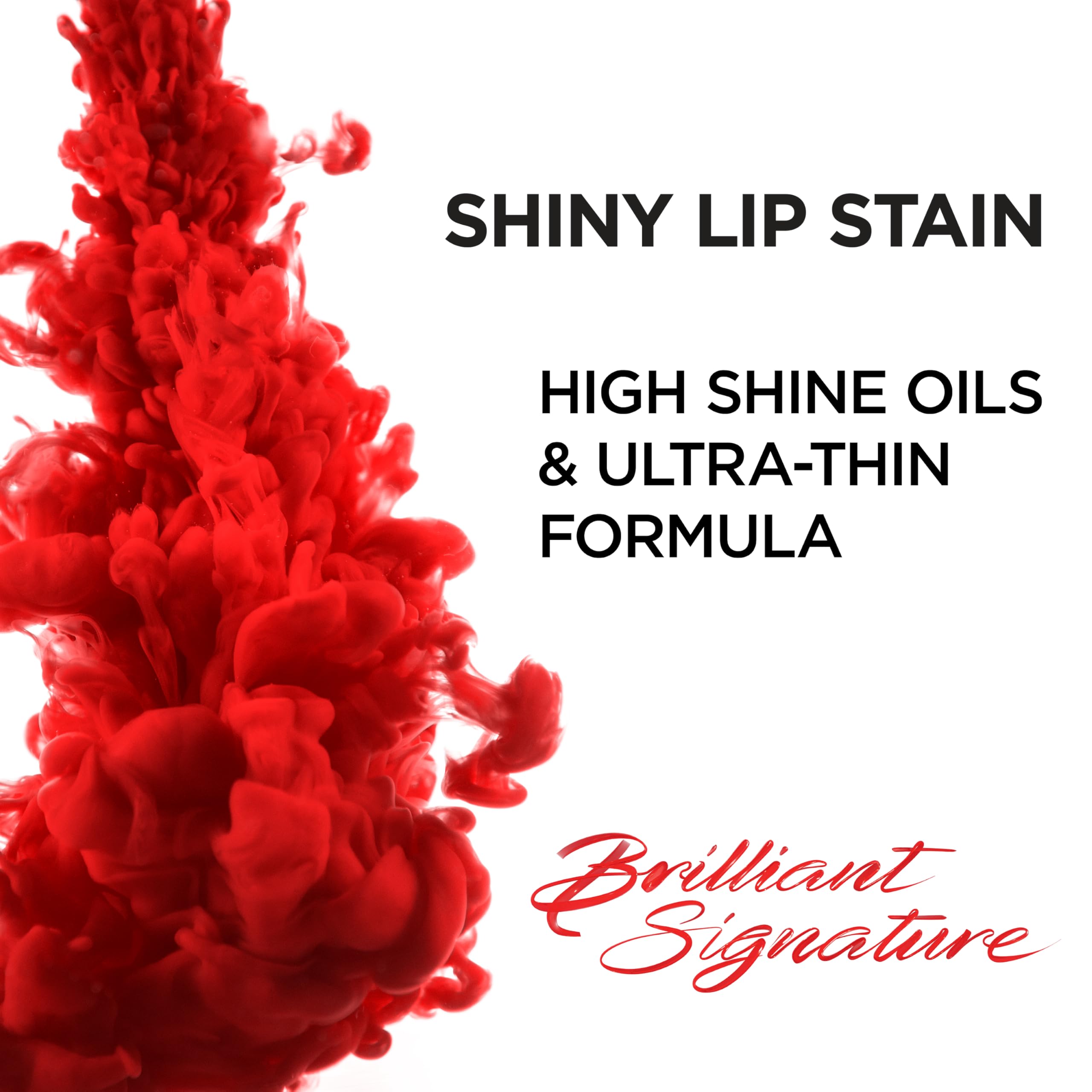 L'Oreal Paris Brilliant Signature Shiny Lip Stain Lipstick, Be Courageous 0.21 Fl Oz.