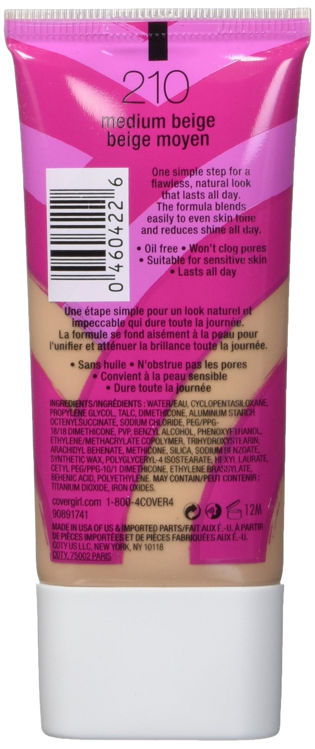 COVERGIRL Ready, Set Gorgeous Liquid Makeup Foundation Medium Beige 1 Fl Oz by COVERGIRL