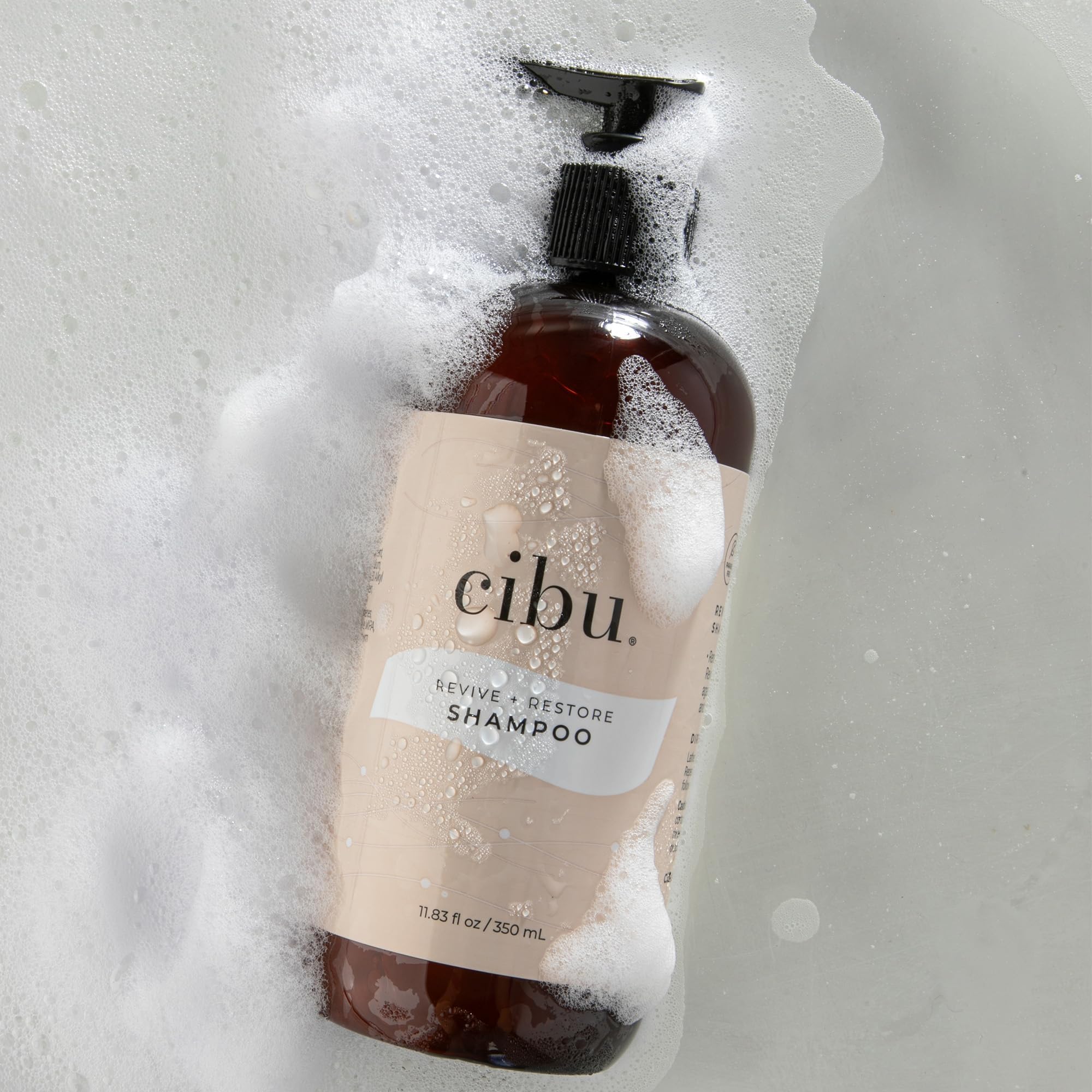 Cibu Revive and Restore Styling Bundle - 11.83oz Shampoo + 11.83oz Conditioner for Dry Damaged Hair - Strengthens and Smoothes Hair Strands with Oleic Acid, Linoleic Acid, Vitamin E & K