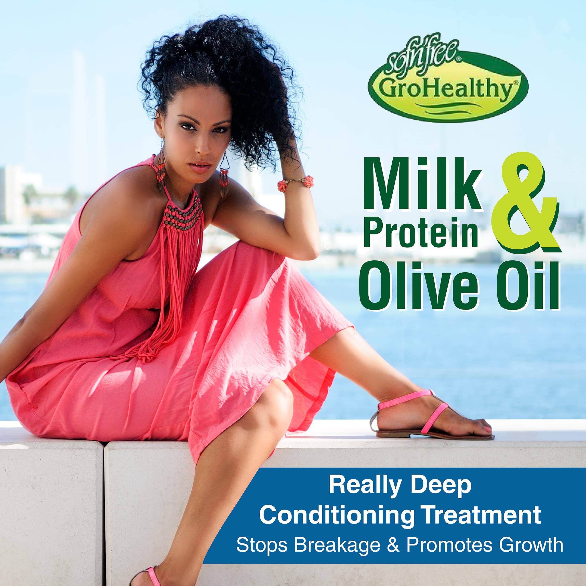 Sofn'free GroHealthy Milk Protein & Olive Oil Really Deep Conditioning Treatment by sofn'free