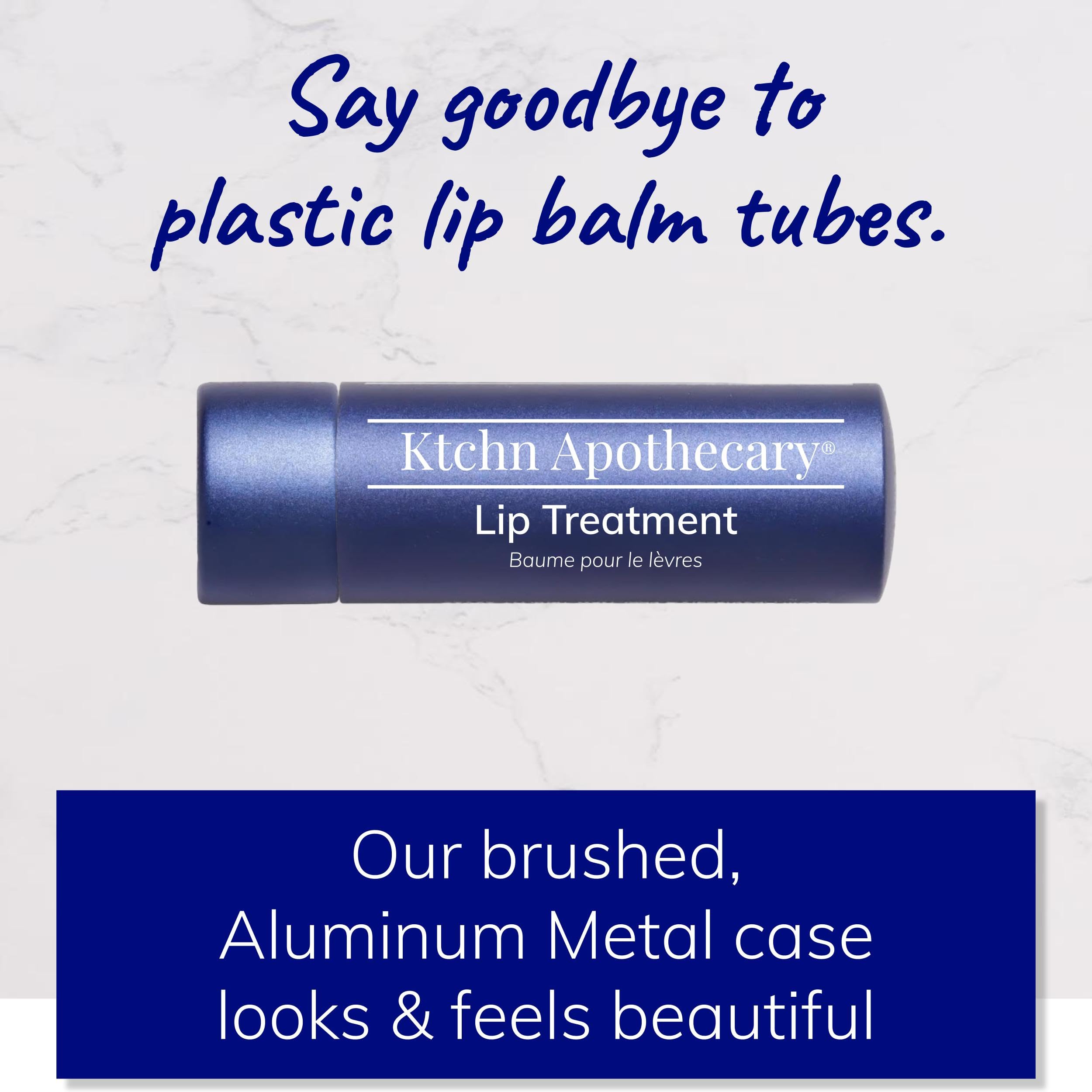 Ktchn Apothecary 100% Natural Ultra-Hydrating Lip Balm & Conditioner-in-1 | Hydrate & Soften Dry/Chapped Lips | Silky Smooth, Never Waxy | Men & Women | Pack of 2