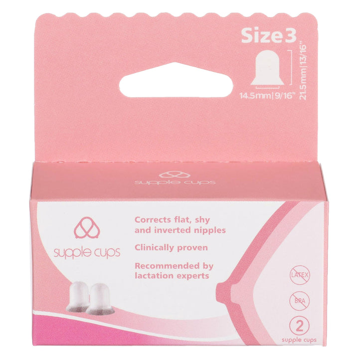 Supple Cups for Flat, Shy and Inverted Nipples (Size 3)