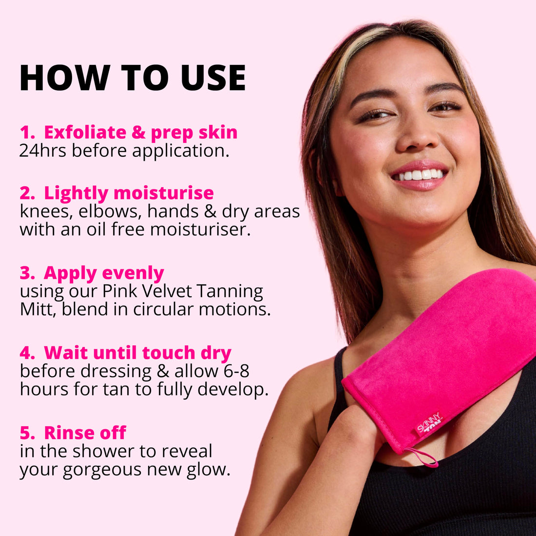 Skinny Tan Mousse - No Orange, No Streak, Cellulite Reduction Lotion All Skin Types